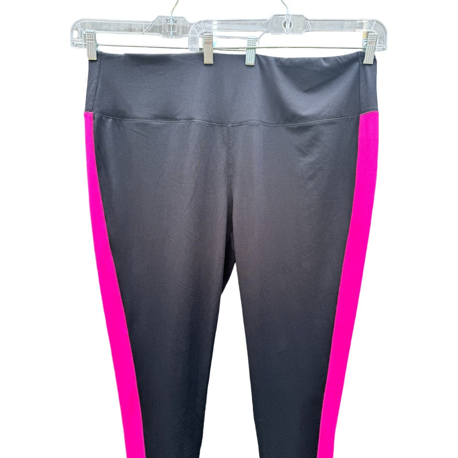 Other Belle Body by Kim Gravel Colorblock Leggings Black 2X Size 40" / US 18 - 9 Thumbnail