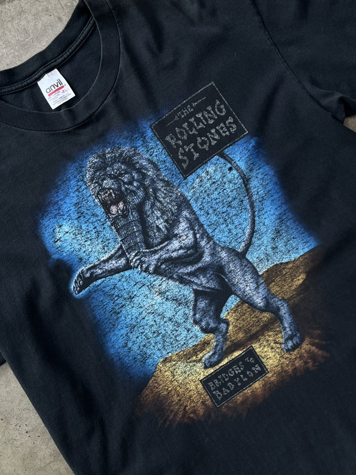 Band Tees Vintage 1997 90s The Rolling Stones Bridgerds Babylion XL Size US XL / EU 56 / 4 - 1 Thumbnail