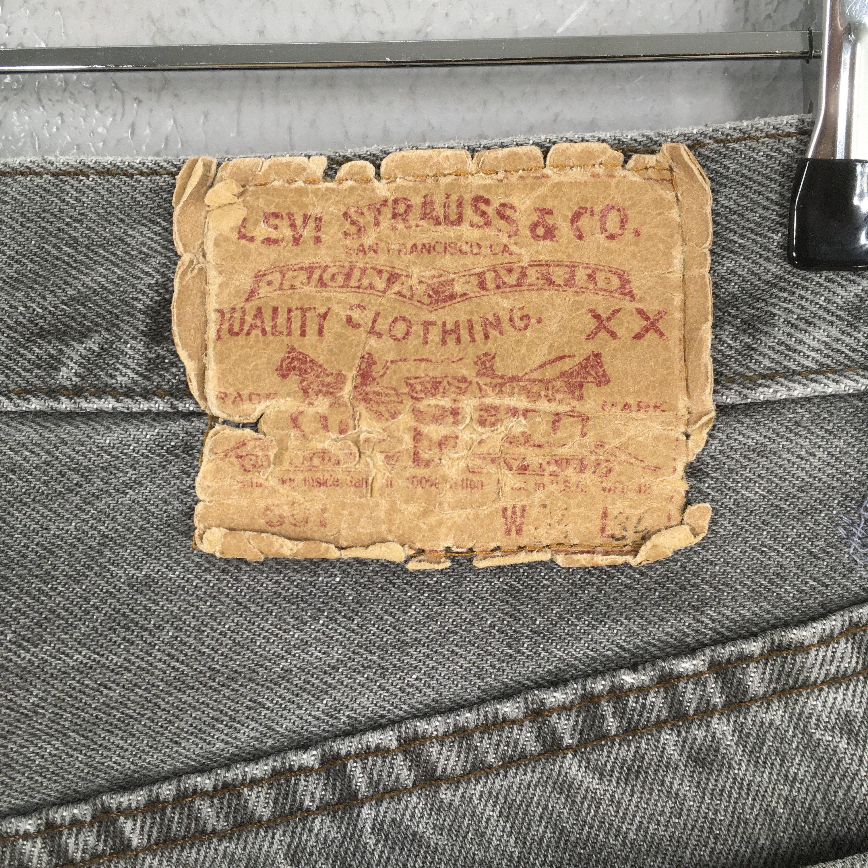 Levi's Size 31x29.5 Vintage 80s Levi's 501 Faded Black Jeans S1665 Size US 31 - 10 Thumbnail