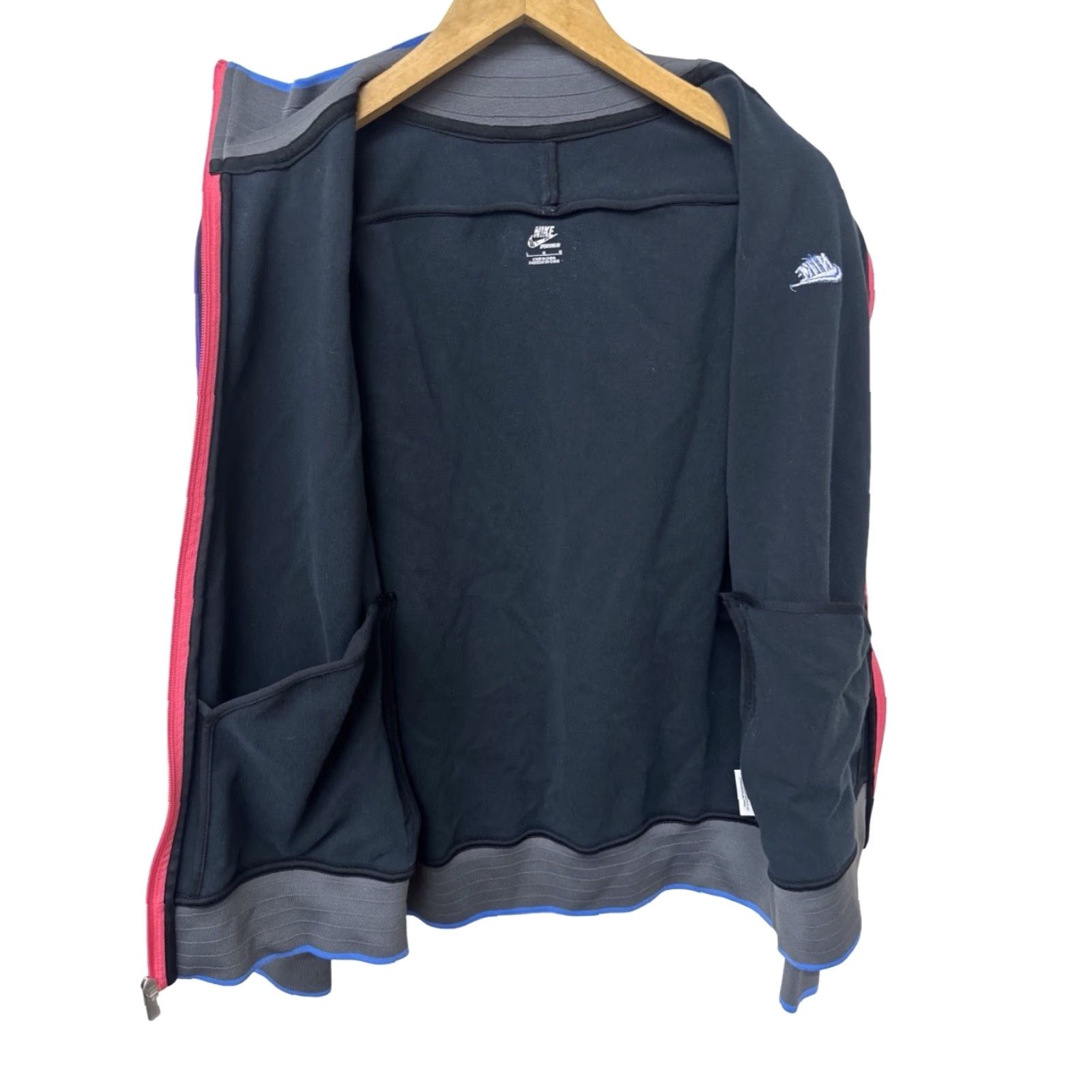 Nike Sportswear Track Jacket Mens Full Zip Up Retro National 98 Large Black