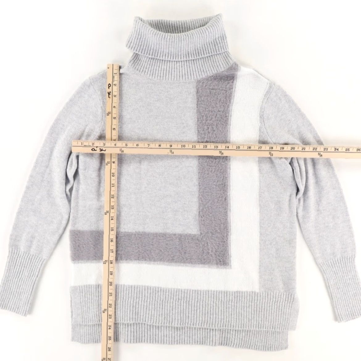 Vintage Simply Vera Turtleneck Stretch Solid Long Sleeve Shirt Gray Women's S Size S / US 4 / IT 40 - 3 Thumbnail