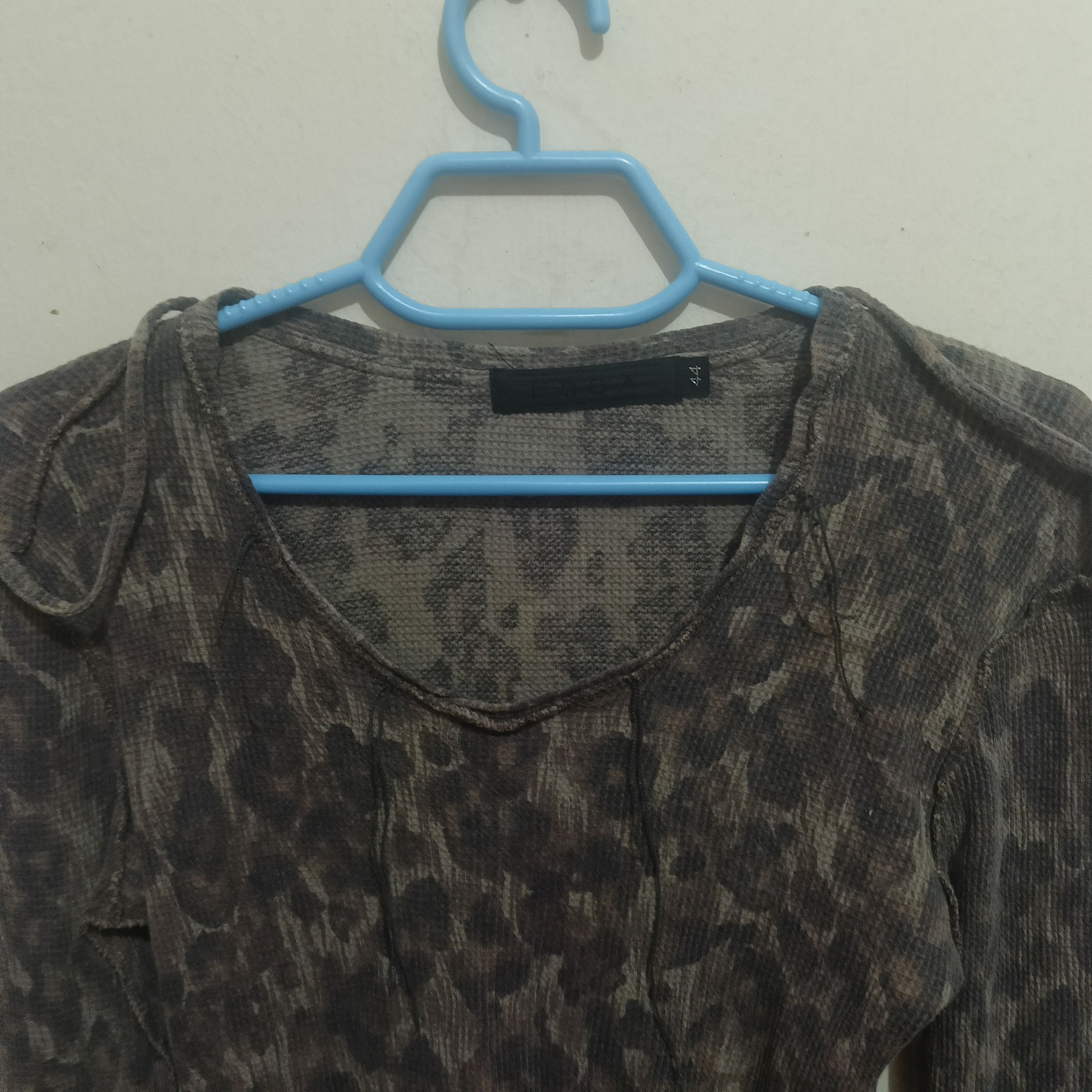 If Six Was Nine Japanese Fuga Leopard design Camouflage long sleeve stretch Size US S / EU 44-46 / 1 - 2 Thumbnail