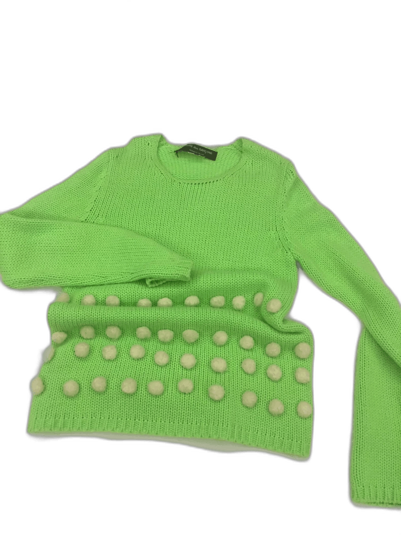 Comme des Garcons Comme des Garcons Green Polka Dot Sweater - dmc Size M / US 6-8 / IT 42-44 - 1 Thumbnail