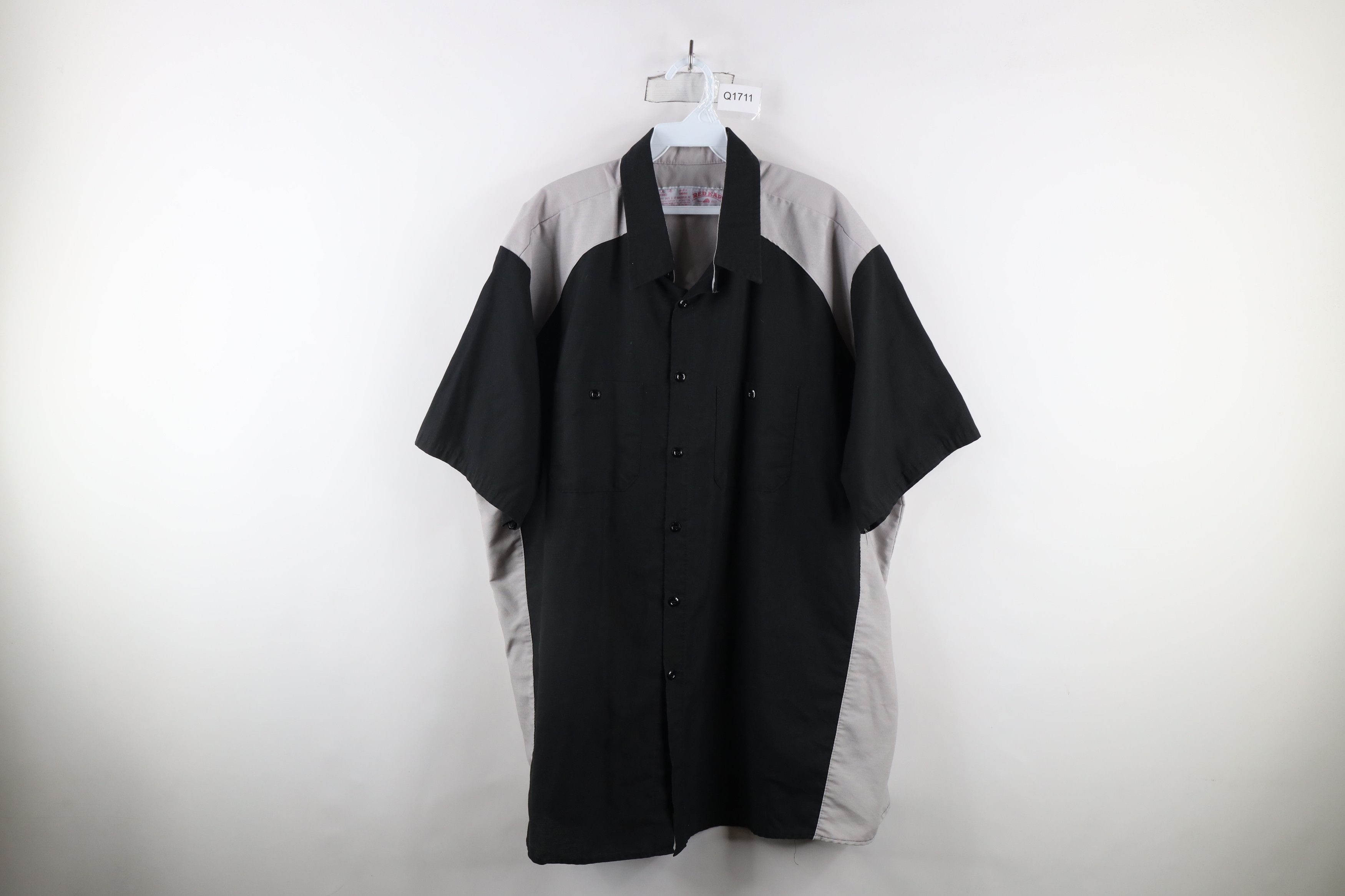 Vintage Vintage 90s Rockabilly Panel Mechanic Workwear Button Shirt Size US XXL / EU 58 / 5 - 1 Thumbnail