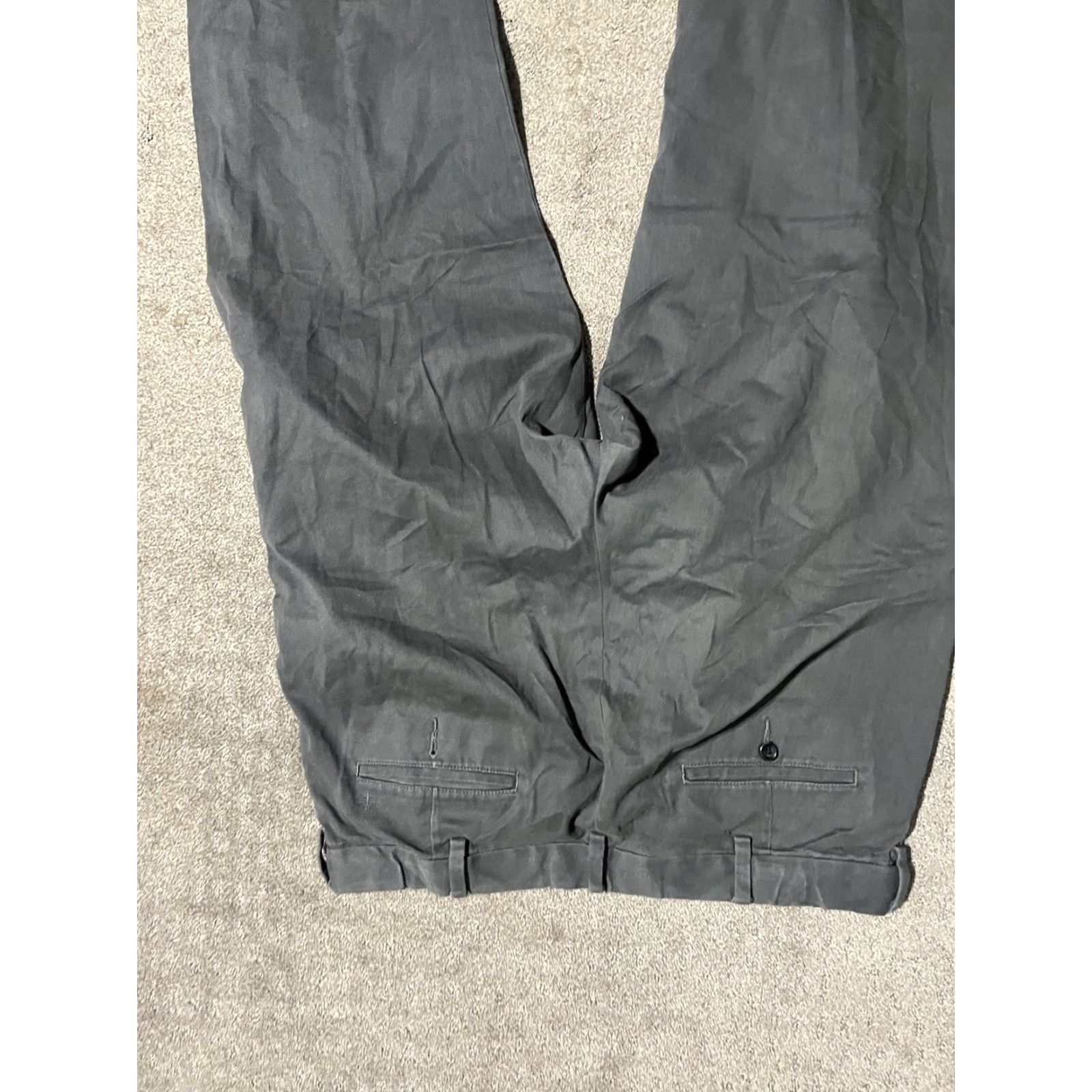 Dockers DOCKERS Pants Classic Fit Flat Front Chinos Gray 38x32 Regular Men Size US 38 / EU 54 - 4 Thumbnail