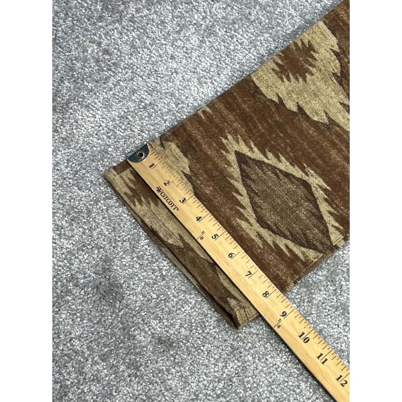 Ralph Lauren Lauren Ralph Lauren Jeans Womens 14 Brown Cotton Aztec Modern Straight Leg 36x31 Denim Size 36" / US 14 / IT 50 - 6 Thumbnail
