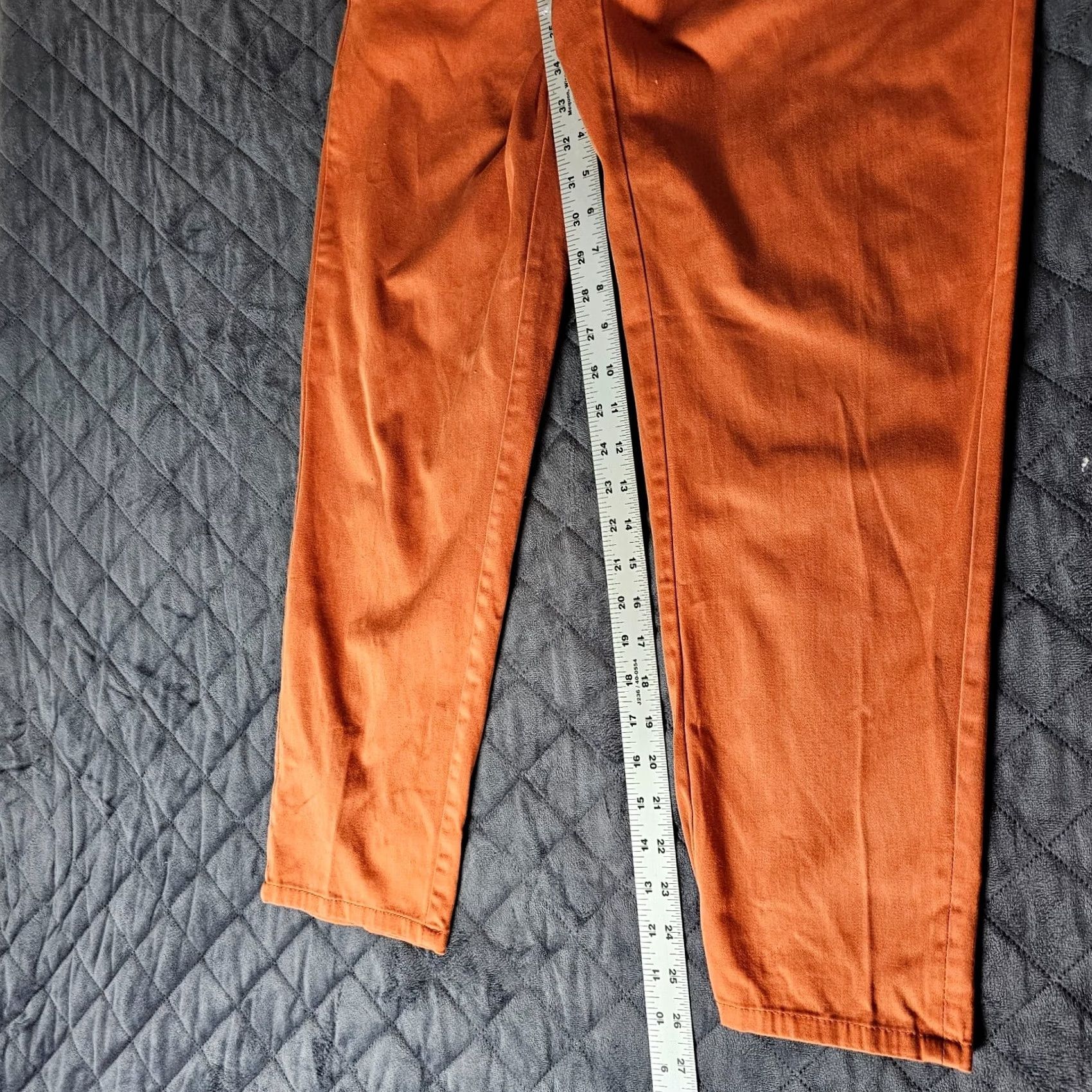 Zara Zara Pants Cropped Orange Cotton Blend Women 34 Casual Straight Chino Cropped Style Cropped Woman Size 24" / US 00 / IT 34 - 7 Thumbnail