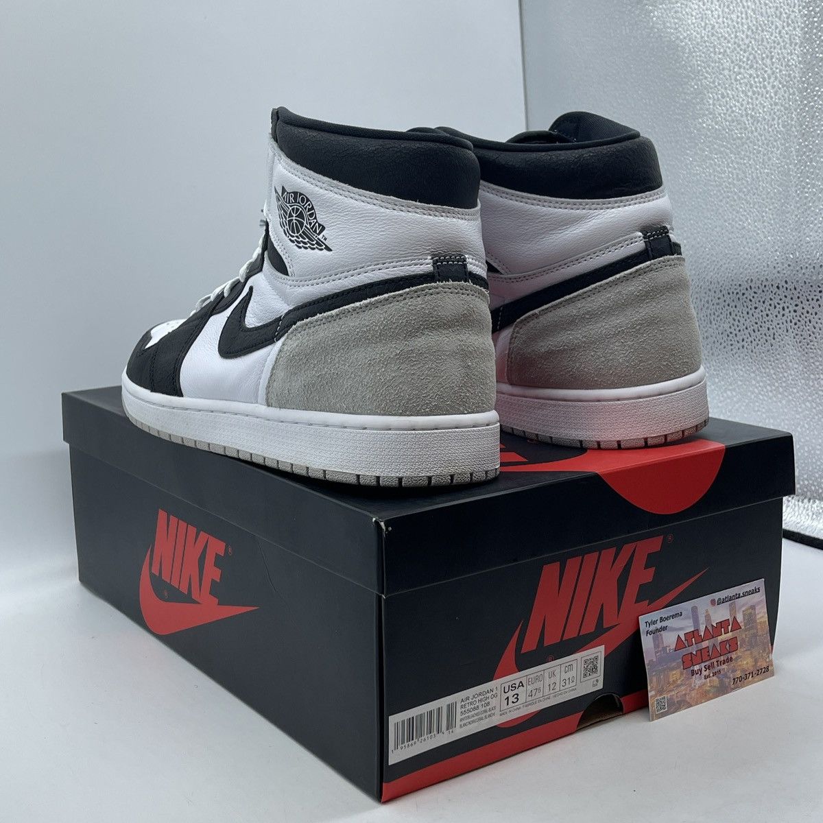 Nike Air Jordan 1 high OG stage haze Size US 13 / EU 46 - 4 Thumbnail