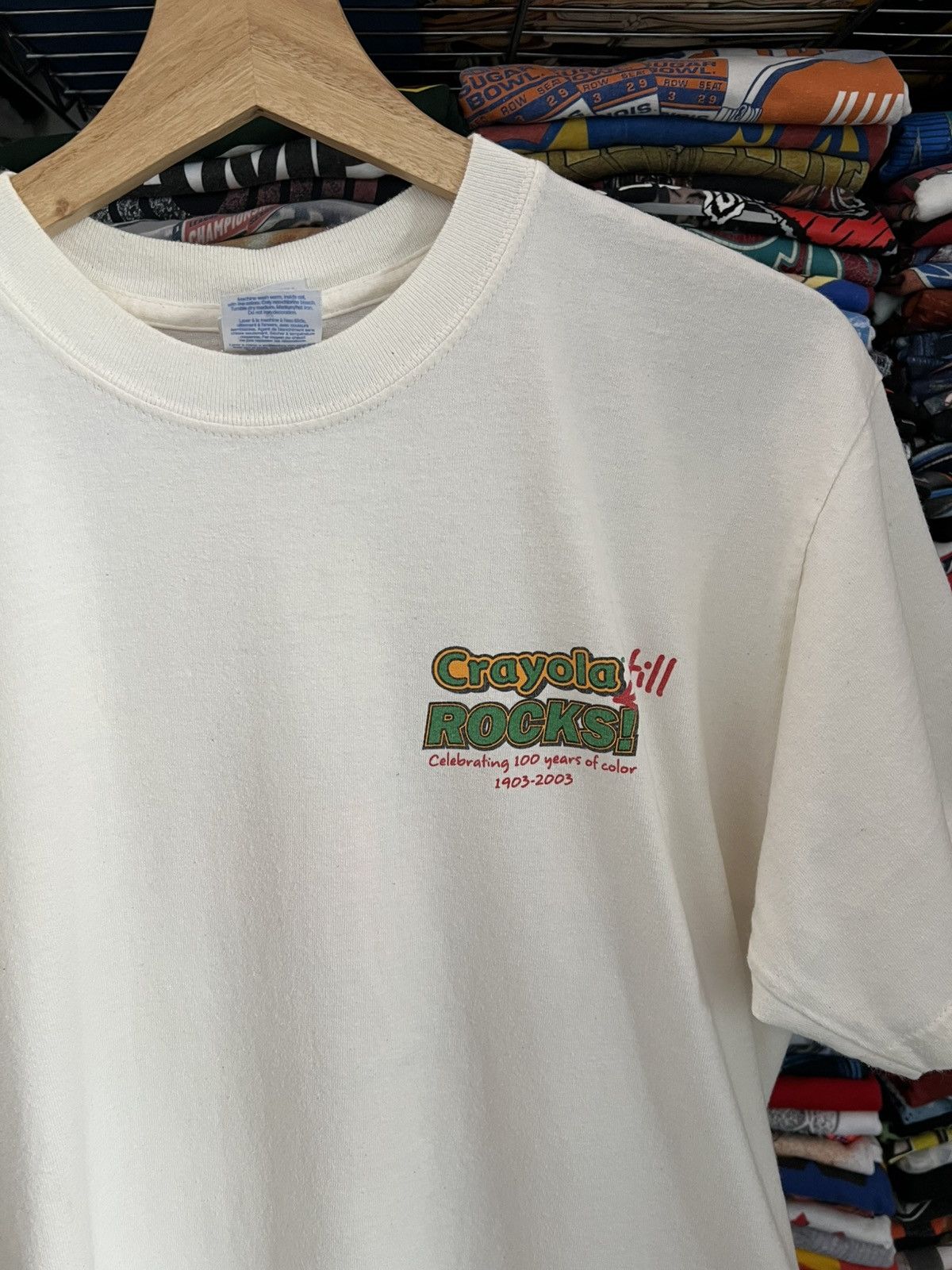 Gildan 2003 Crayola 100th Anniversary Still Rocks Promo Tee Size US M / EU 48-50 / 2 - 2 Thumbnail