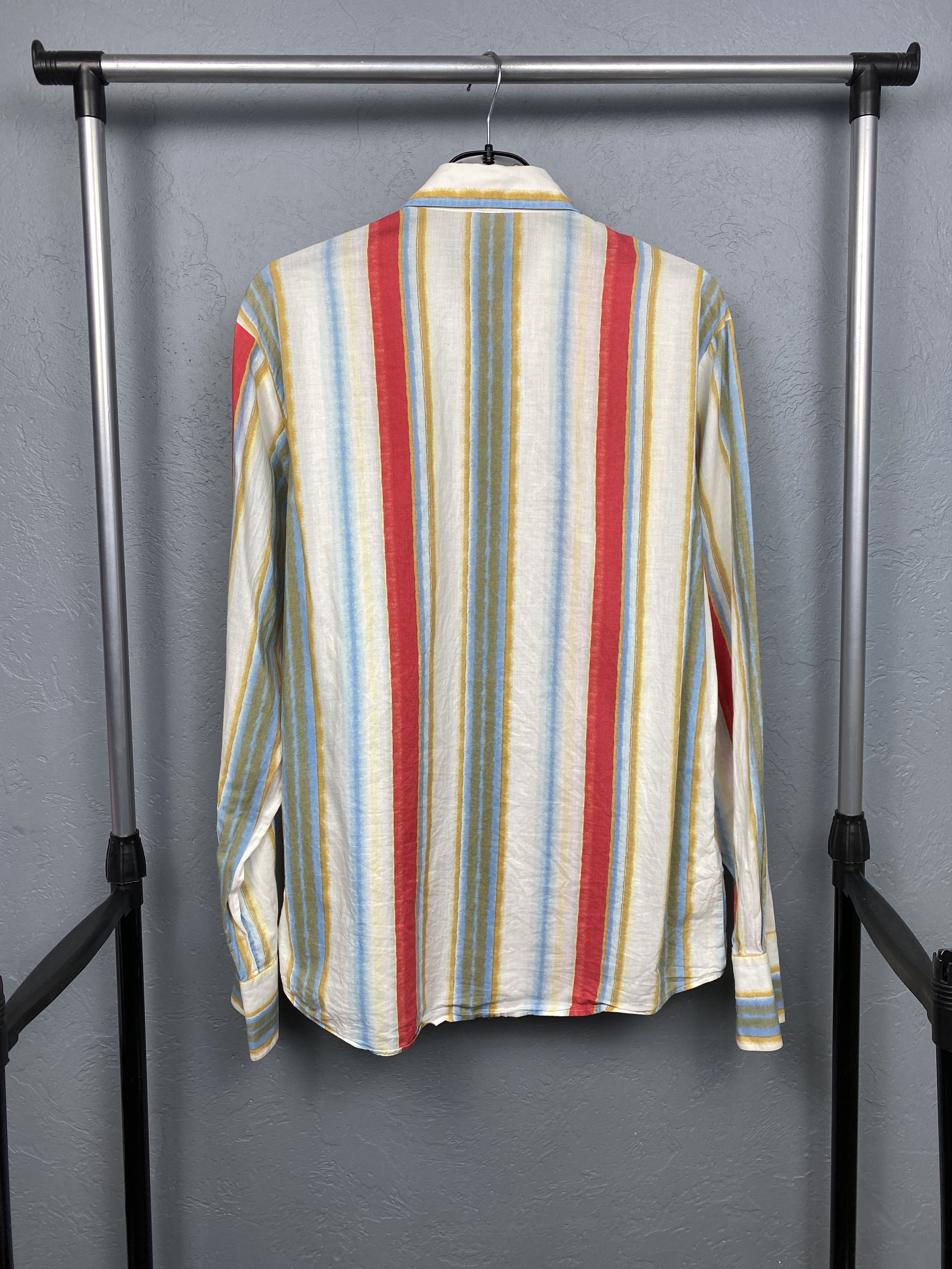 Hugo Boss Hugo Boss Vintage Mens Striped Long Sleeve Shirt Size US L / EU 52-54 / 3 - 5 Thumbnail