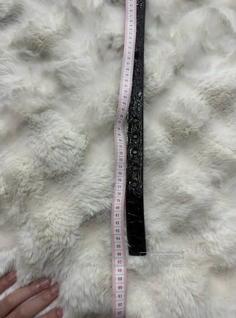 Saint Laurent Paris Saint Laurent Paris size 70 Large Embossed Belt Size ONE SIZE - 9 Thumbnail