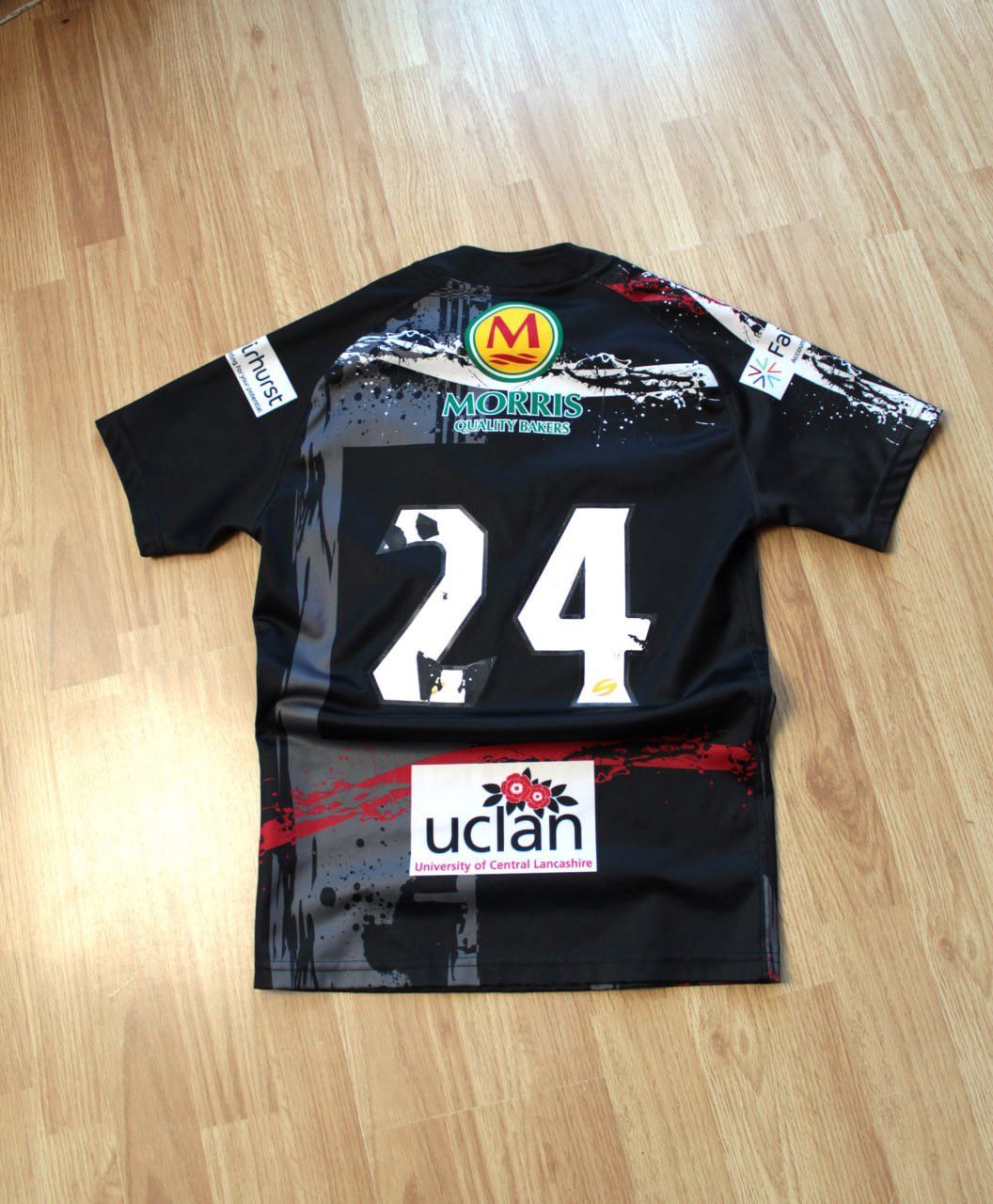Errea 🔥 Wigan Warriors England Rugby Team Jersey T Shirt Size US S / EU 44-46 / 1 - 3 Thumbnail