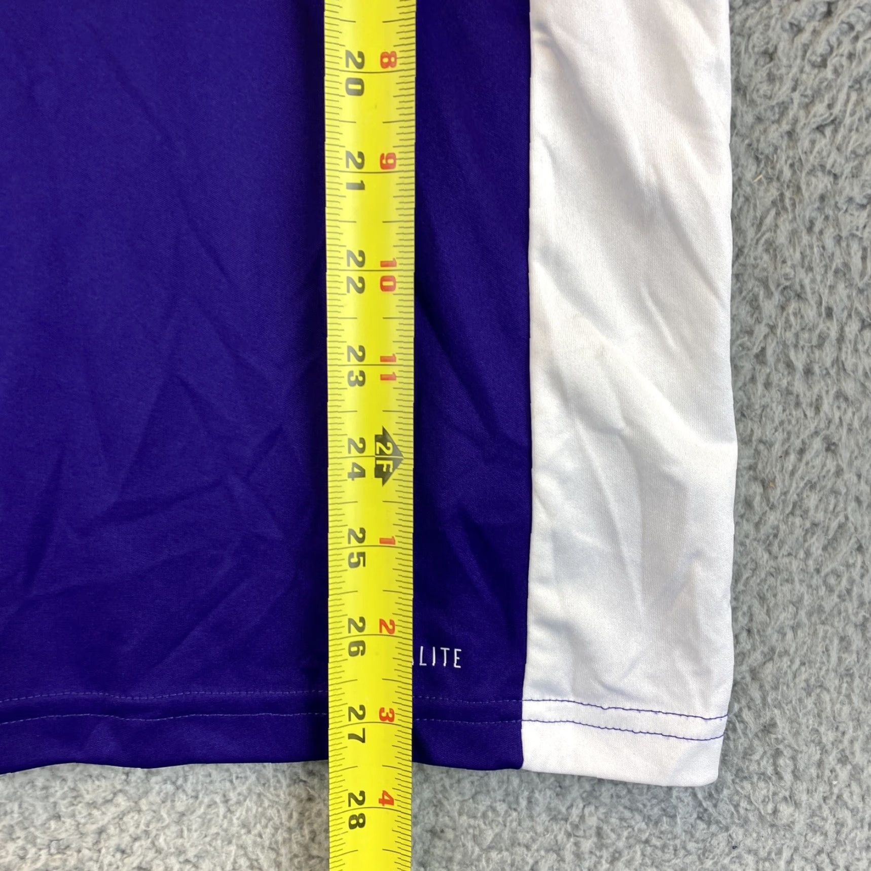 Adidas ADIDAS Shirt Active Wear Top Purple White 53-12 Mens Small S Short Sleeve Round Neck Performance Top 53-12 Men Size US S / EU 44-46 / 1 - 5 Thumbnail