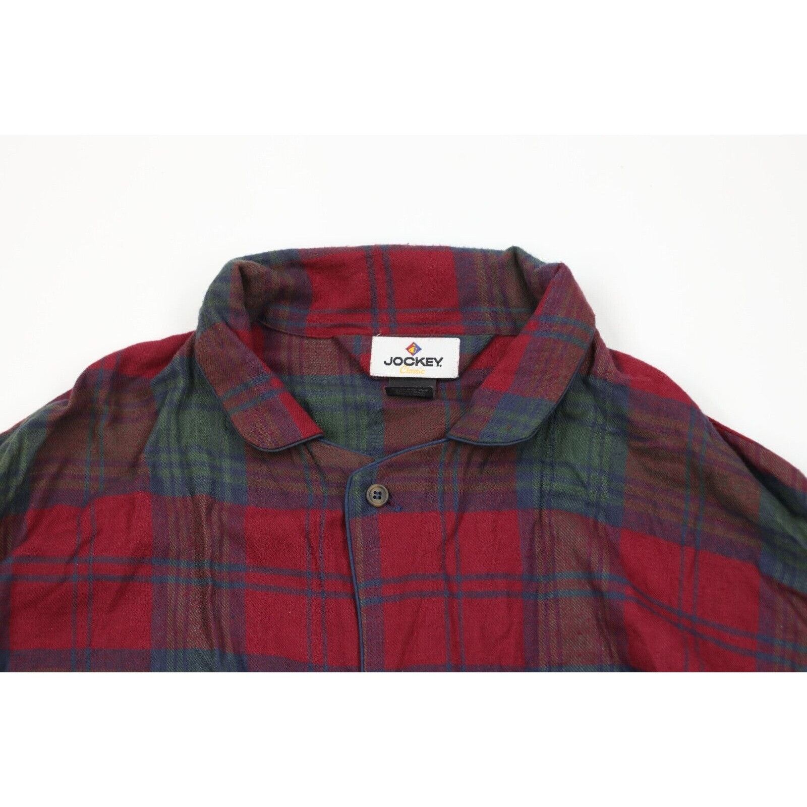Vintage Deadstock Vintage 90s 2 Piece Flannel Pajamas Set Size US L / EU 52-54 / 3 - 3 Thumbnail