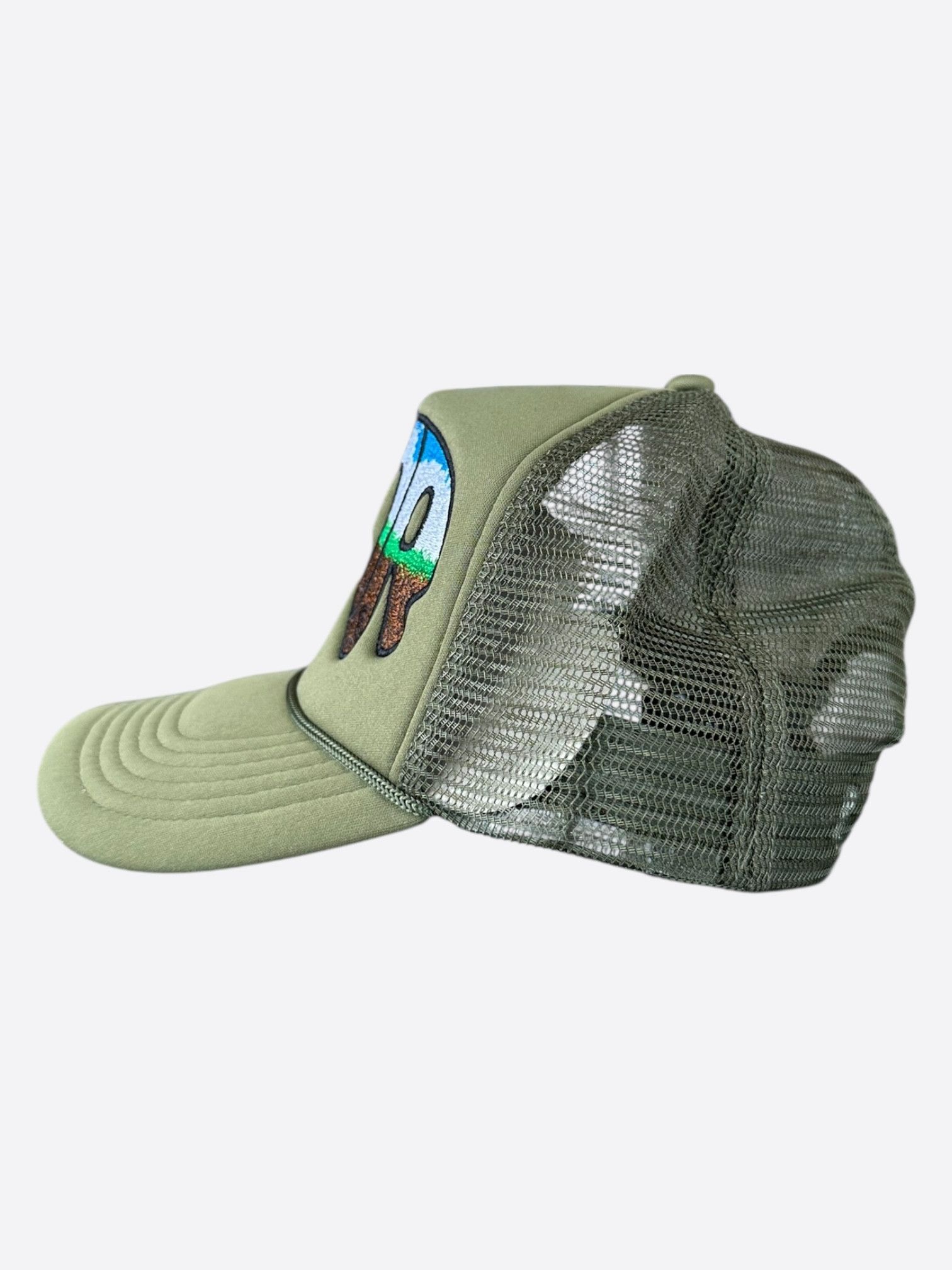 Who Decides War Who Decides War Olive MRDR Embroidered Patch Trucker Hat Size ONE SIZE - 4 Thumbnail