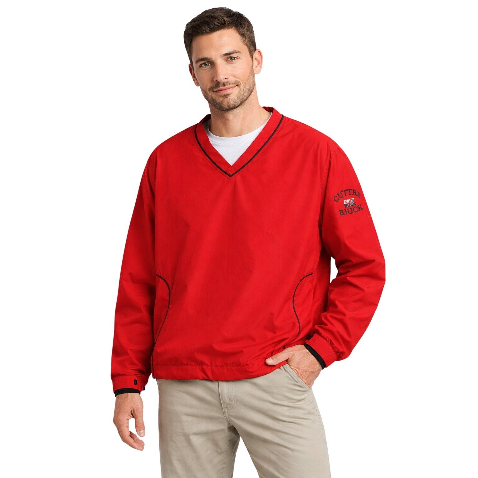 Cutter & Buck Cutter & Buck Red Windbreaker Pullover Men L Lightweight Size US L / EU 52-54 / 3 - 1 Thumbnail