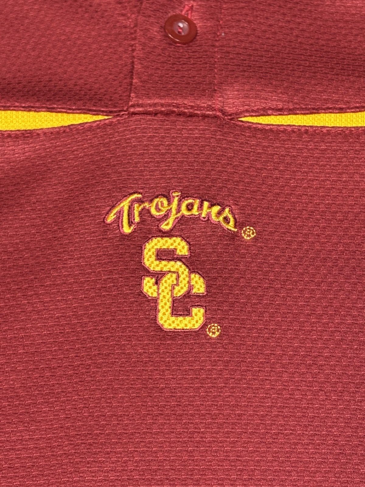 NCAA Vintage 1990s Nike USC Trojans Golf Polo Tee Size XXL 0539 Size US XL / EU 56 / 4 - 4 Thumbnail