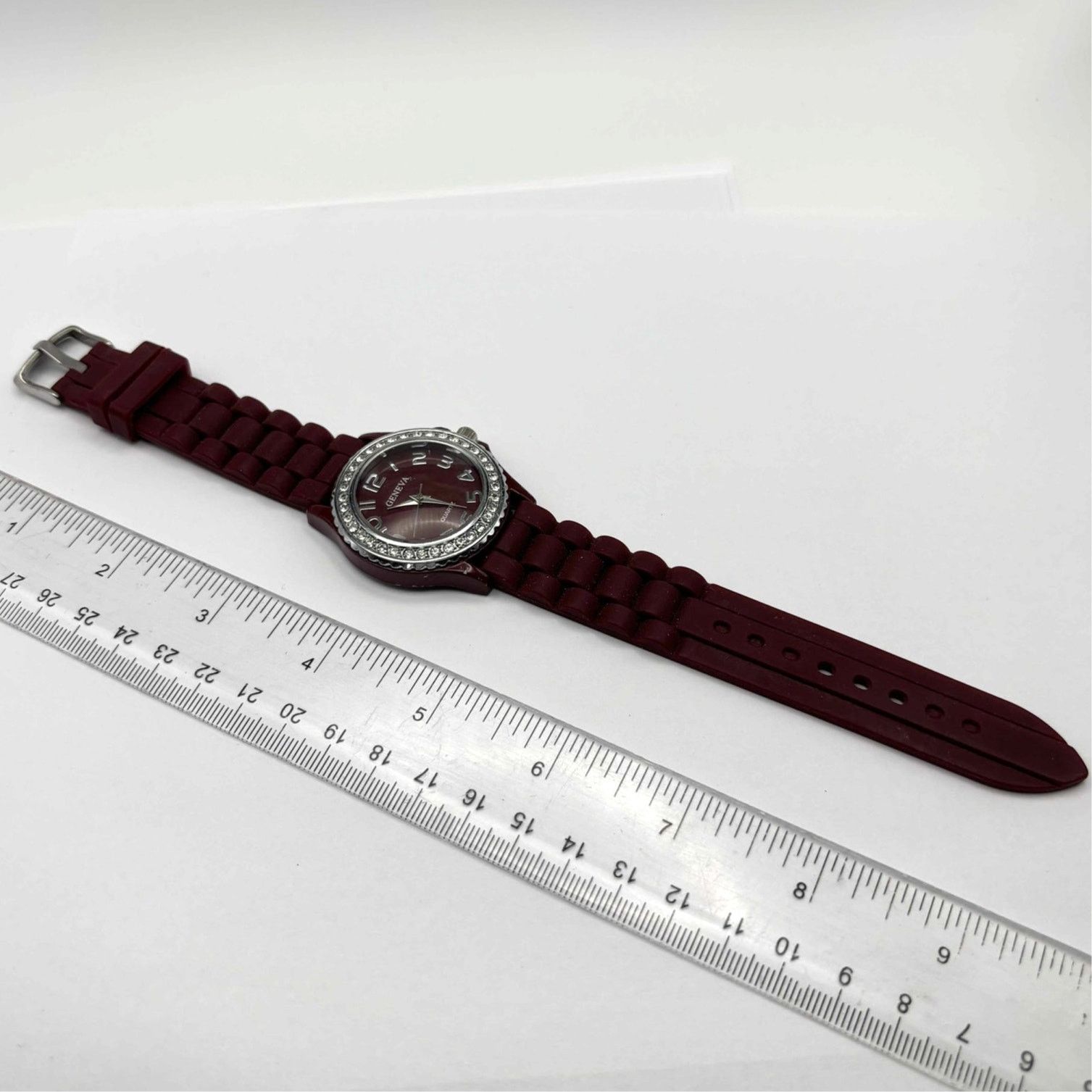 Other Burgundy & Silver Men's Watch Size ONE SIZE - 4 Thumbnail