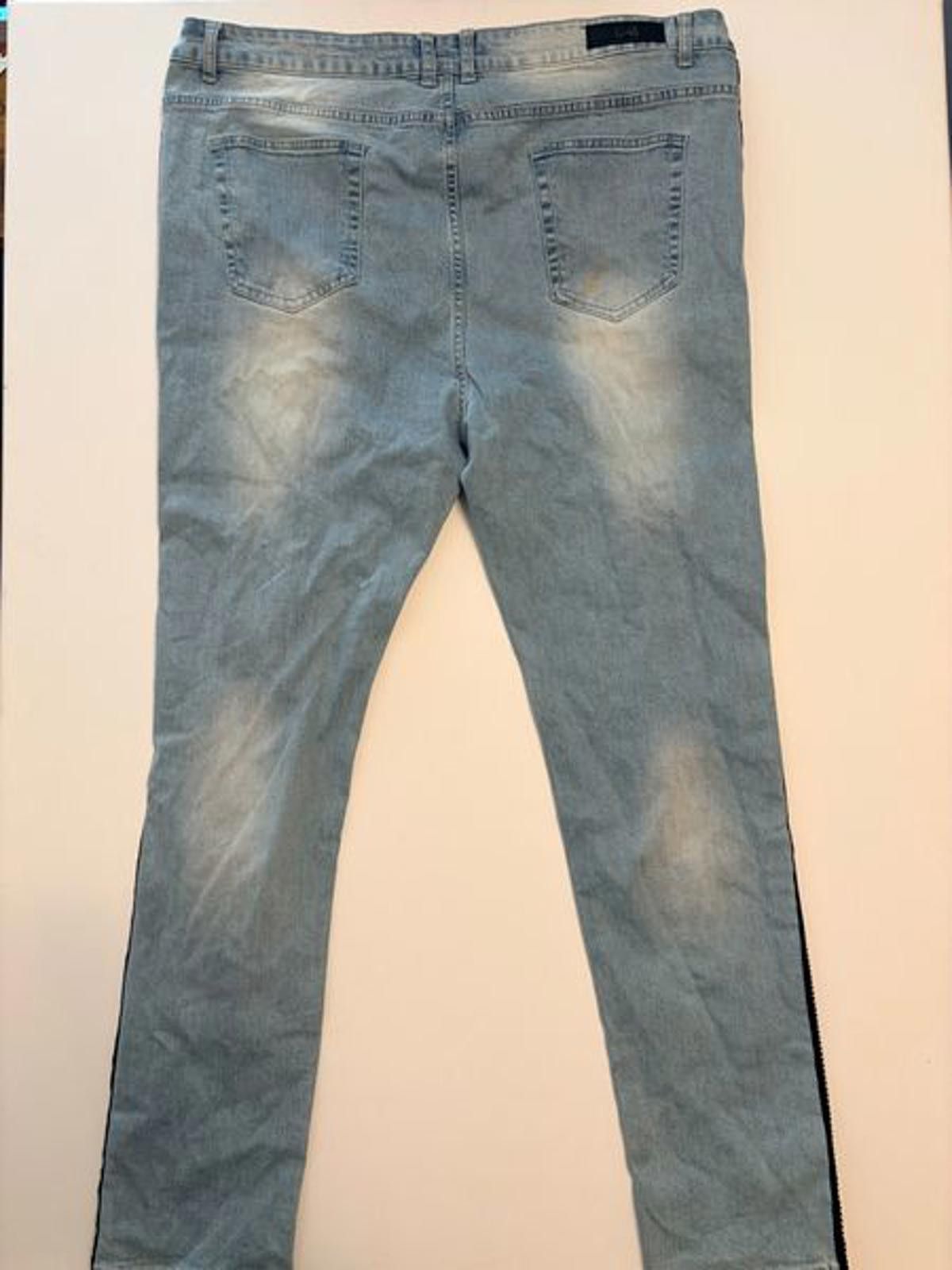 Other DNA Premium Wear Distressed Rhinestone Jeans (Size 44x32) Size US 44 / EU 60 - 2 Thumbnail