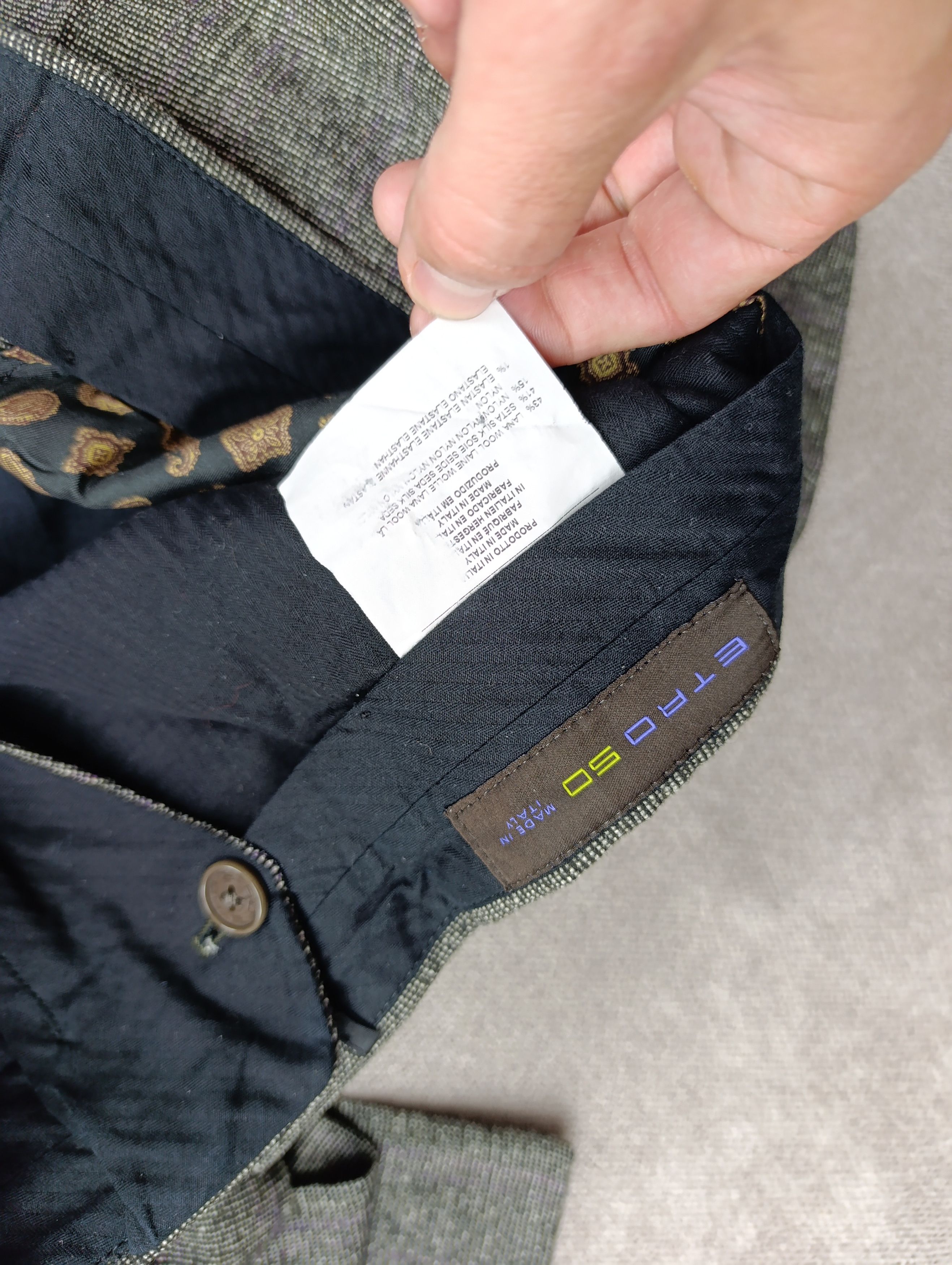 Etro Etro Milano Mens Classic Wool/Silk Suit Size 50R - 19 Thumbnail