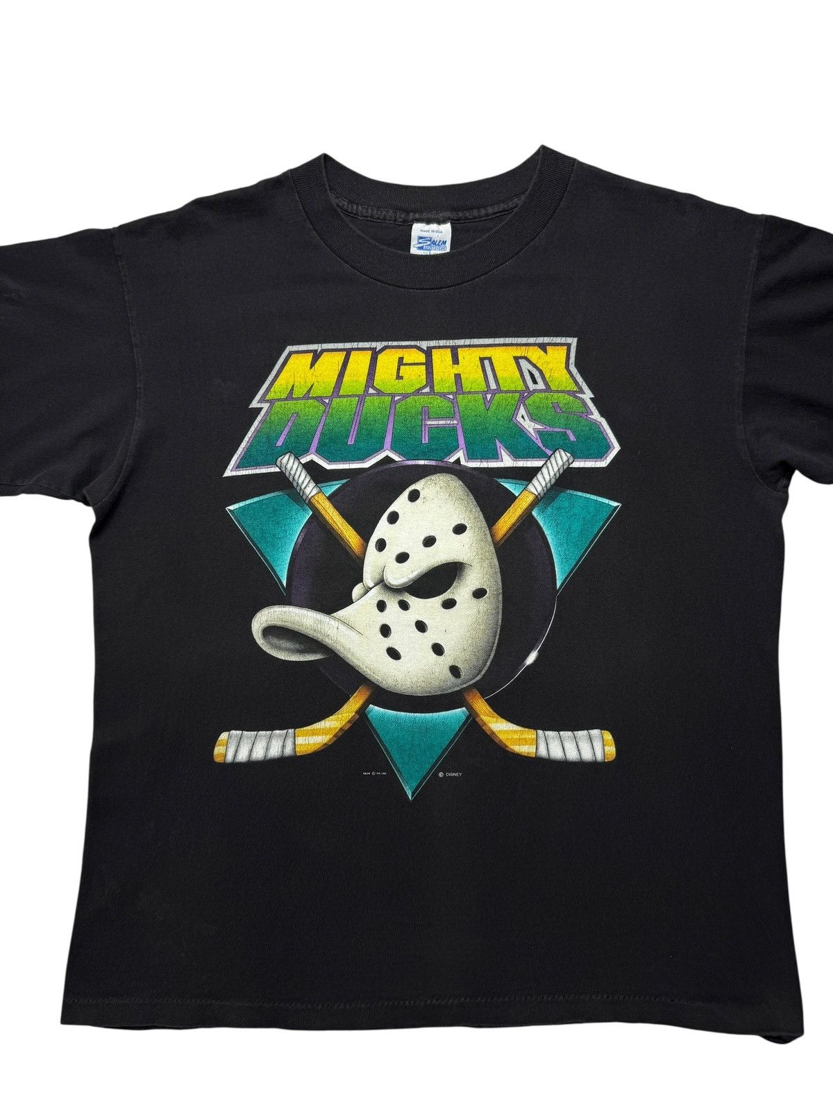 Vintage Vintage 1993 Mighty Ducks Sports Tee Shirt Size US L / EU 52-54 / 3 - 2 Thumbnail