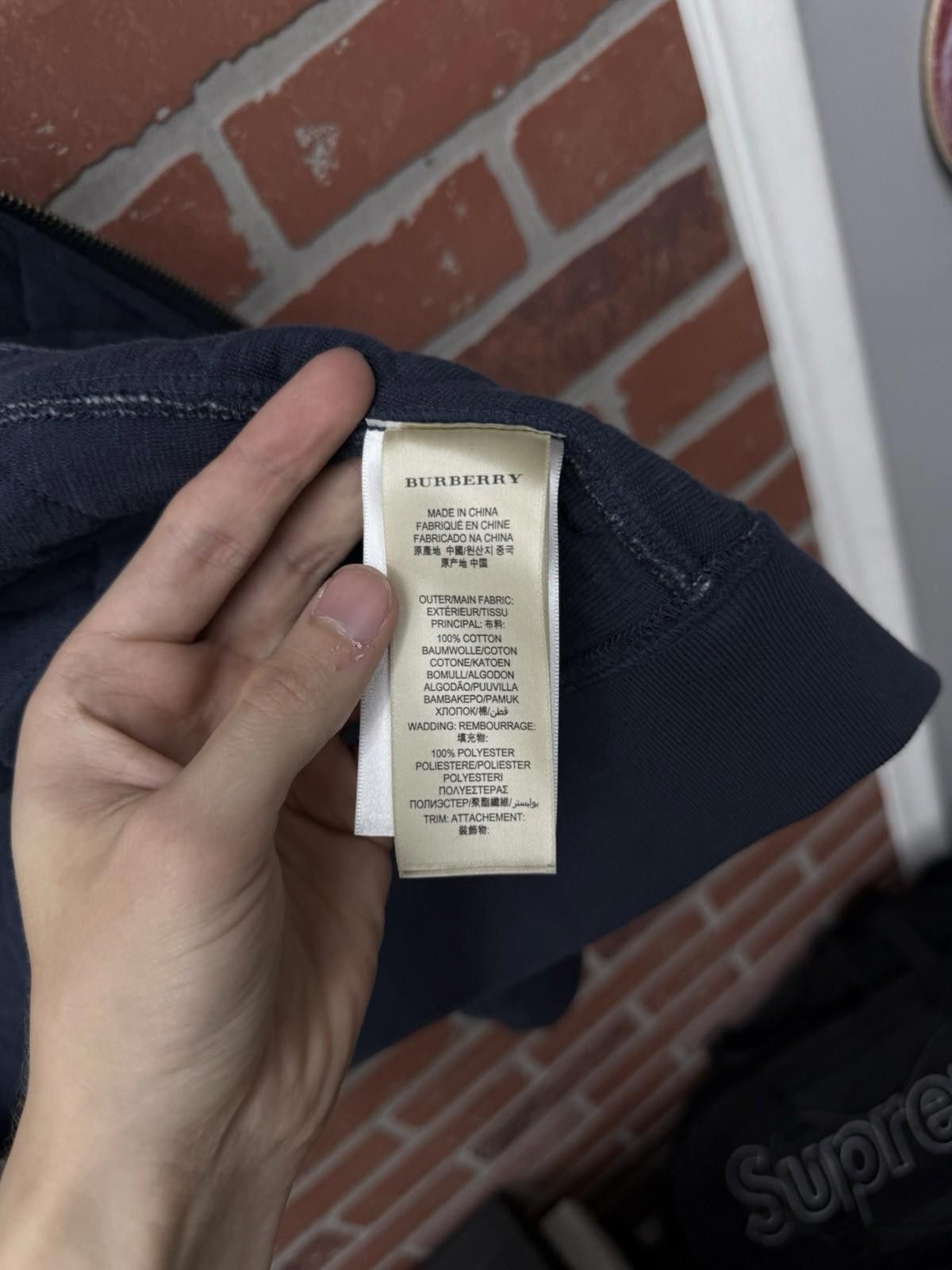 Burberry Burberry Brit Jacket Mens (XL) Blue Quilted Bomber Full Zip Size US XL / EU 56 / 4 - 12 Thumbnail