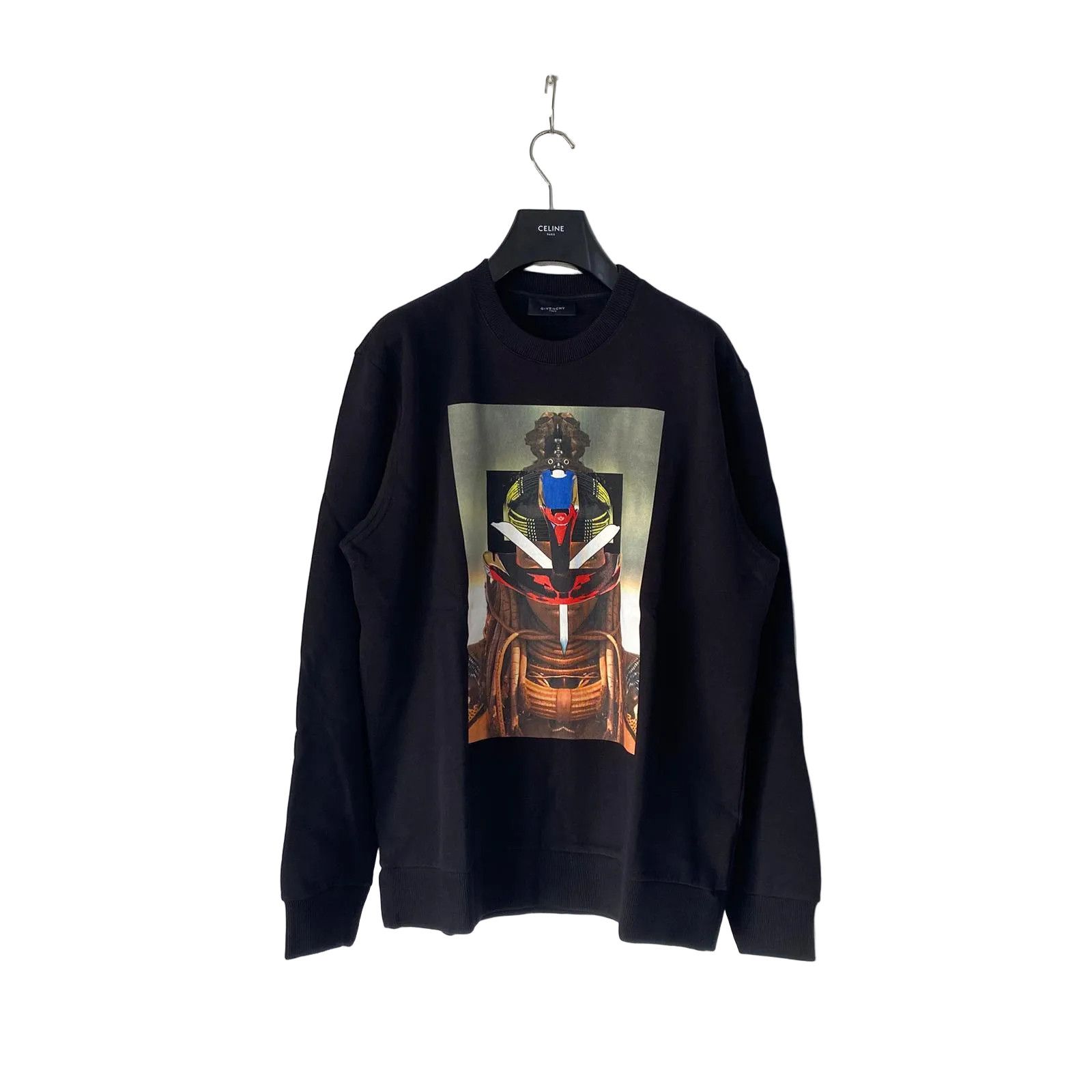 Givenchy Black Runway Masai Tribal Leader Oversized Sweatshirt Size US S / EU 44-46 / 1 - 1 Thumbnail