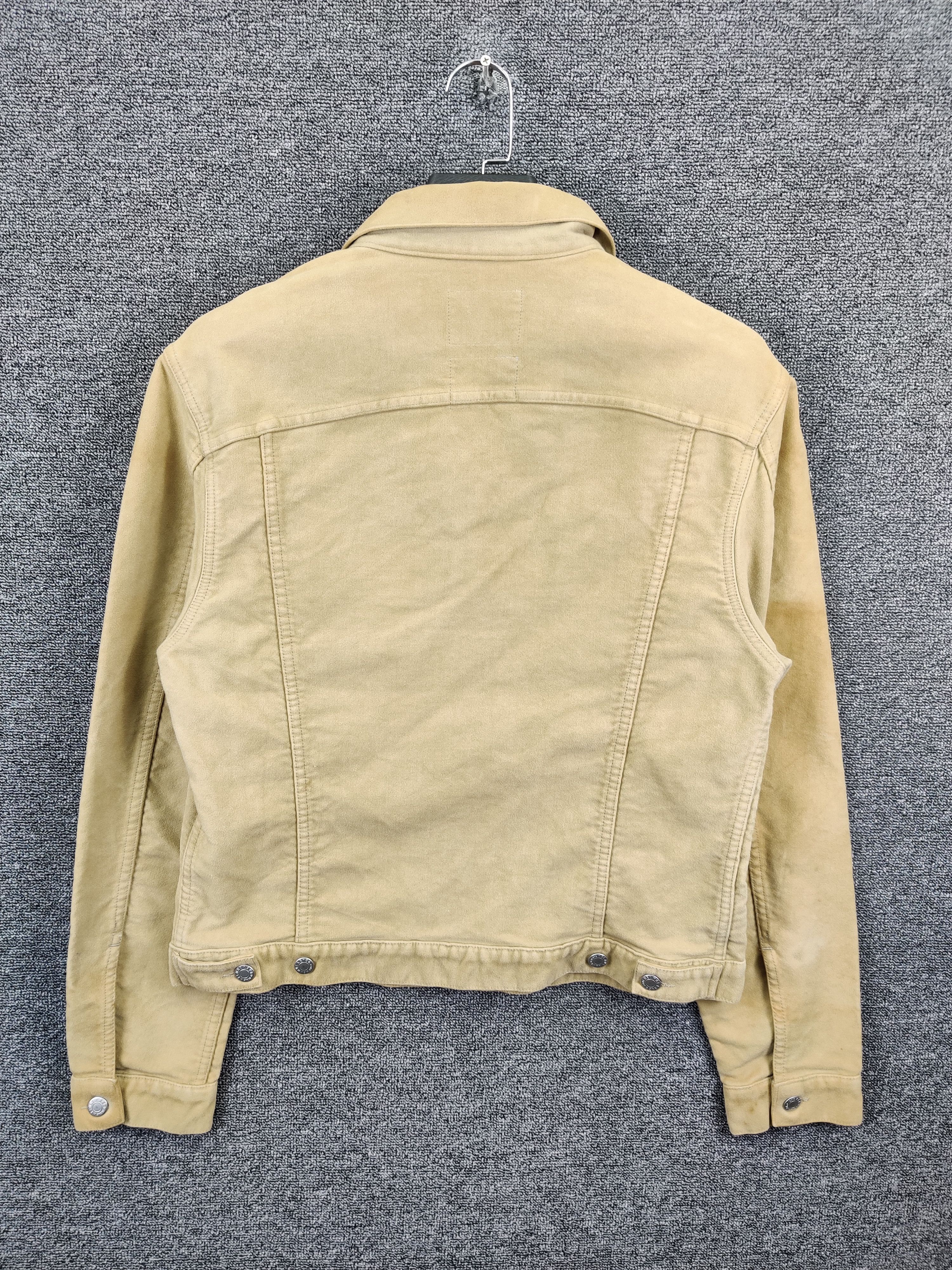 Helmut Lang Vintage Helmut Lang Cotton Beige Trucker Jacket Size US M / EU 48-50 / 2 - 5 Thumbnail