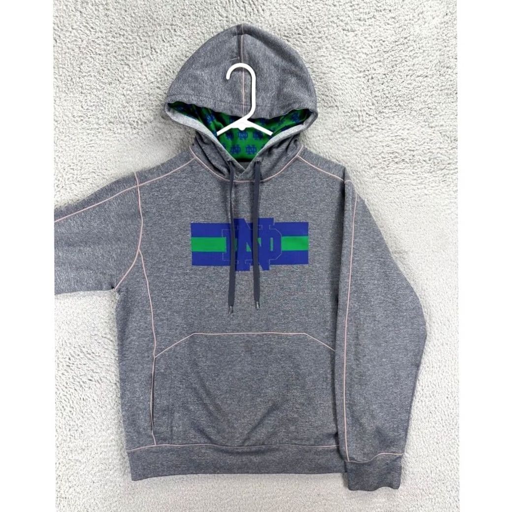 Champion Champion Sweatshirt Men Medium Grey Performance Notre Dame Fighting Irish Hoodie Size US M / EU 48-50 / 2 - 3 Thumbnail