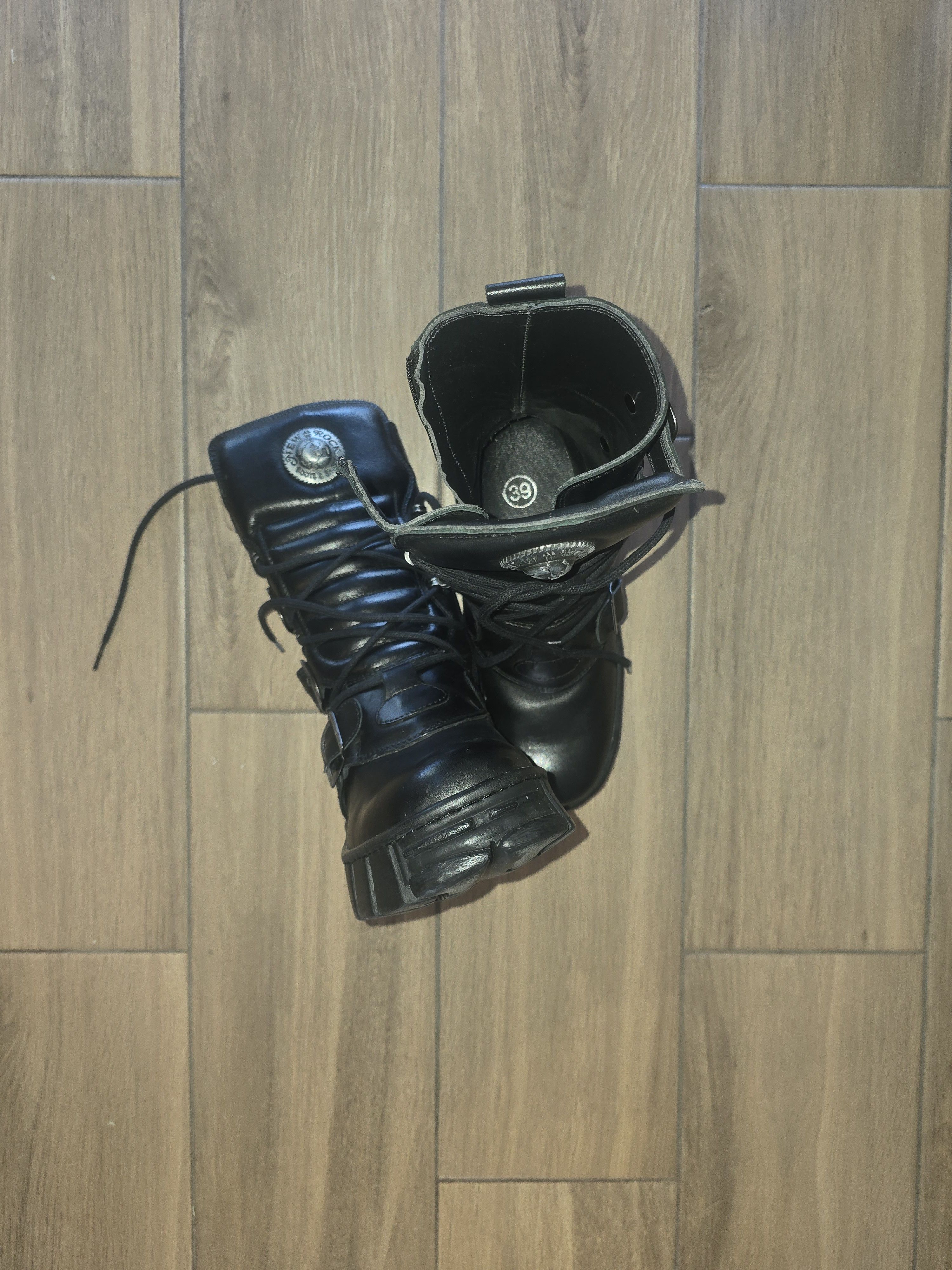 New Rock (BRAND NEW) New Rock High Boots M-WALL1473-S7 Size US 6.5 / EU 39-40 - 4 Thumbnail