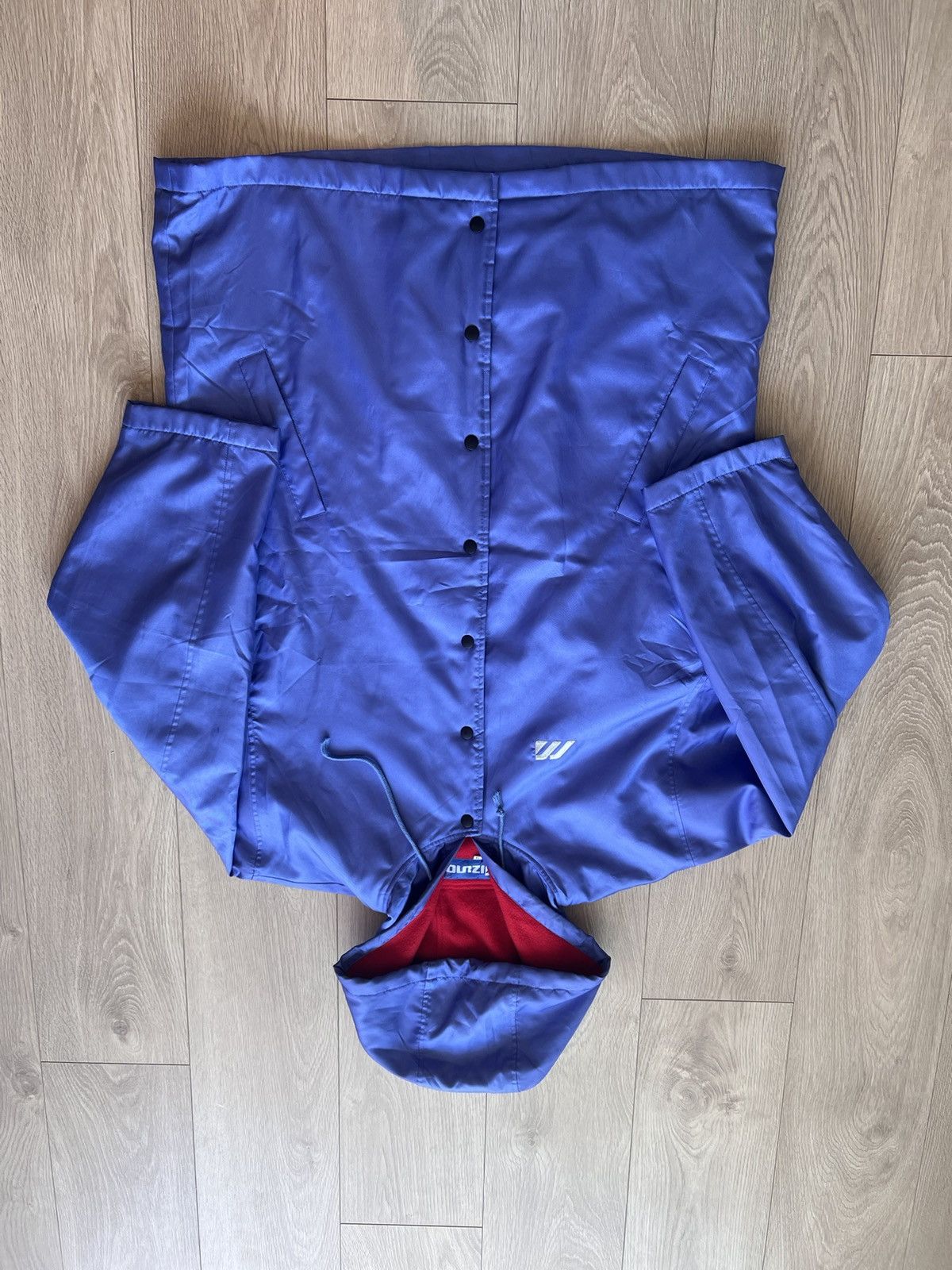Mizuno × Vintage Vintage Mizuno Jacket with Hood 80s 90s Rare Purple Lined Size US L / EU 52-54 / 3 - 5 Thumbnail