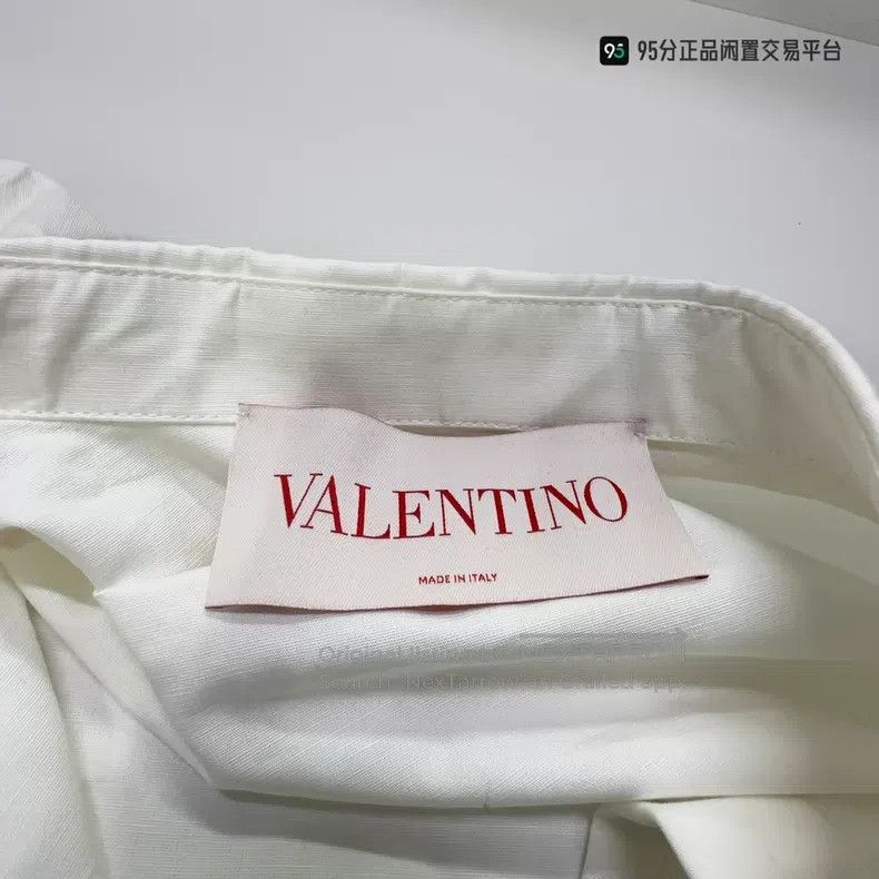 Valentino Valentino White V-neck short-sleeved T-shirt dress Size XXS / US 00 / IT 34 - 5 Thumbnail
