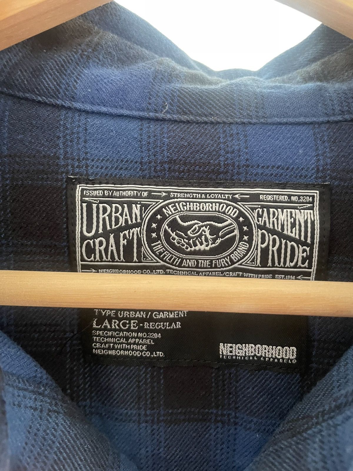 Neighborhood Neighborhood Blue Flannel Size US L / EU 52-54 / 3 - 5 Thumbnail
