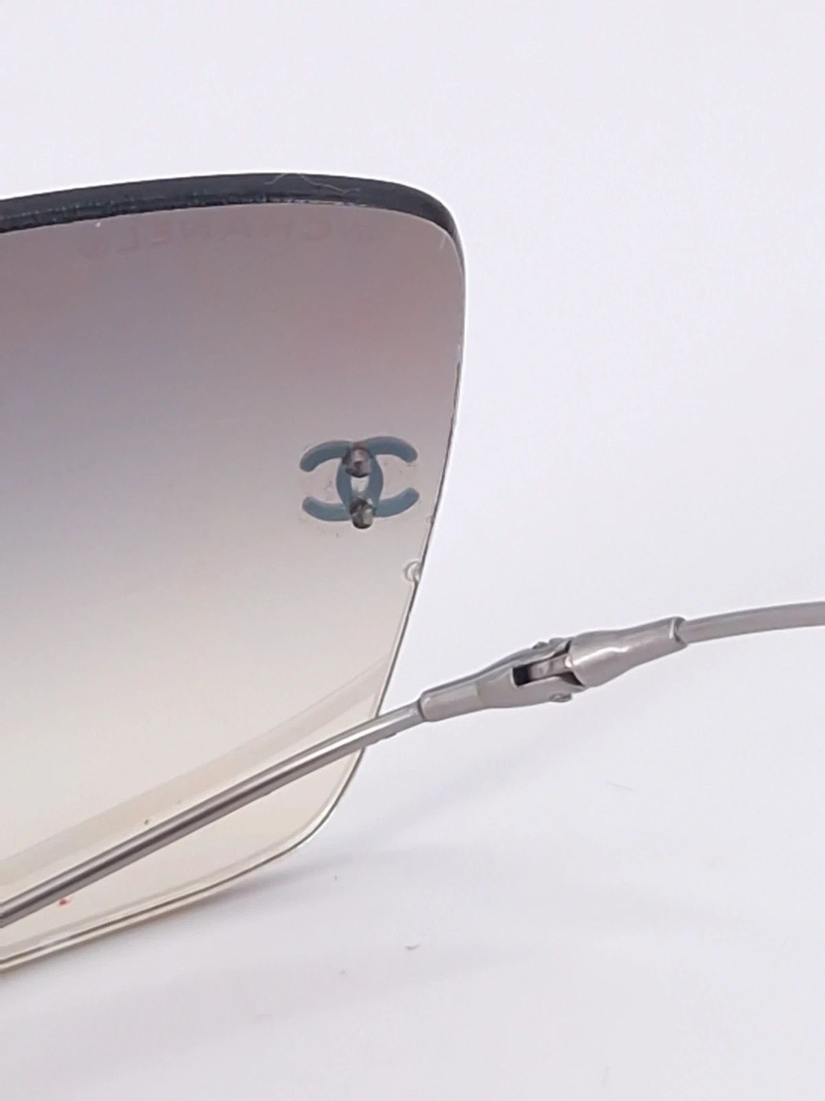 Chanel Chanel 4053-H Y2K rimless asymmetrical CC and Pearl SG Size ONE SIZE - 8 Thumbnail