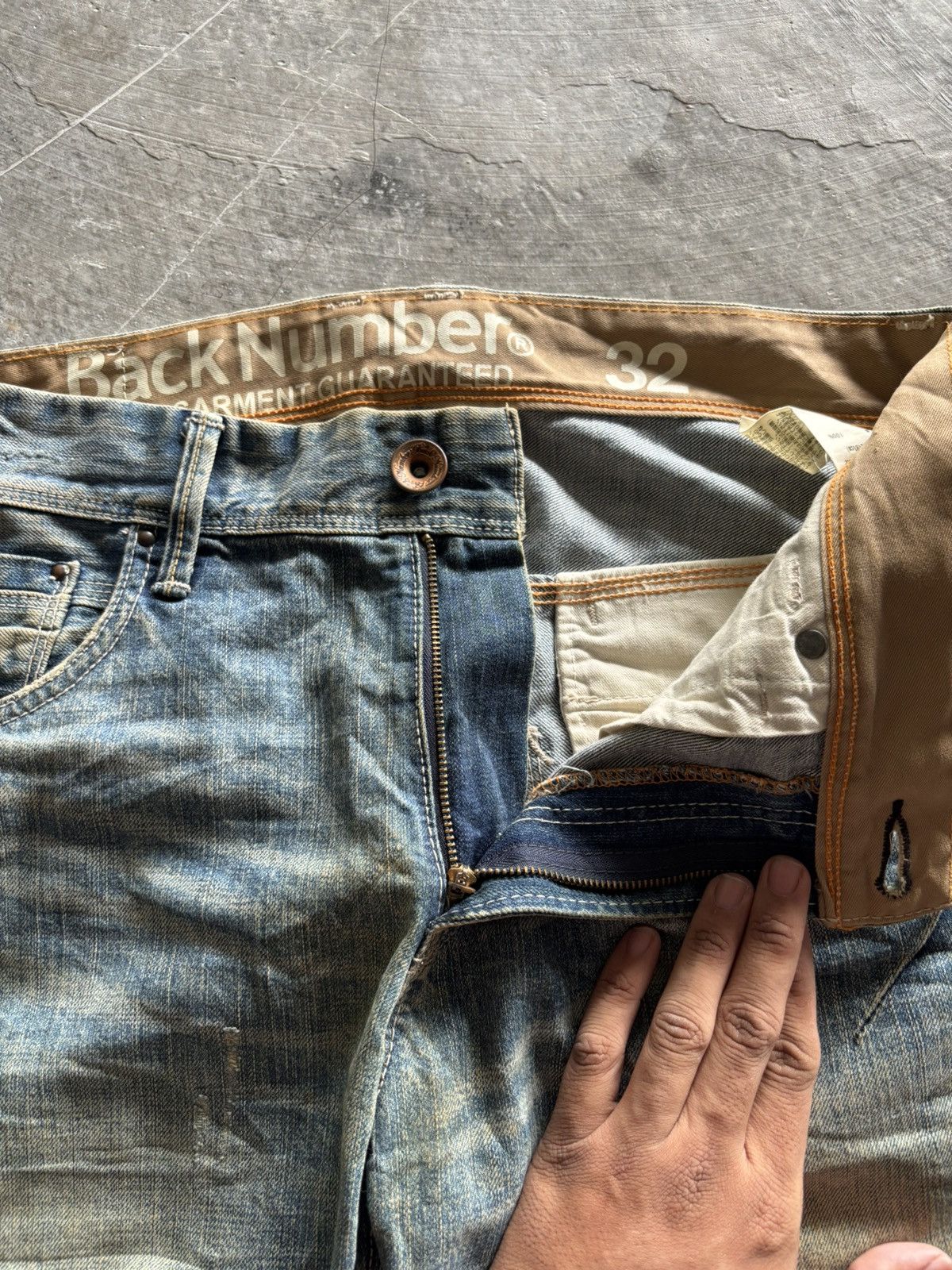 Hysteric Glamour Sick twist rusty denim backnumber japanese jeans punk grunge Size US 35 - 4 Thumbnail