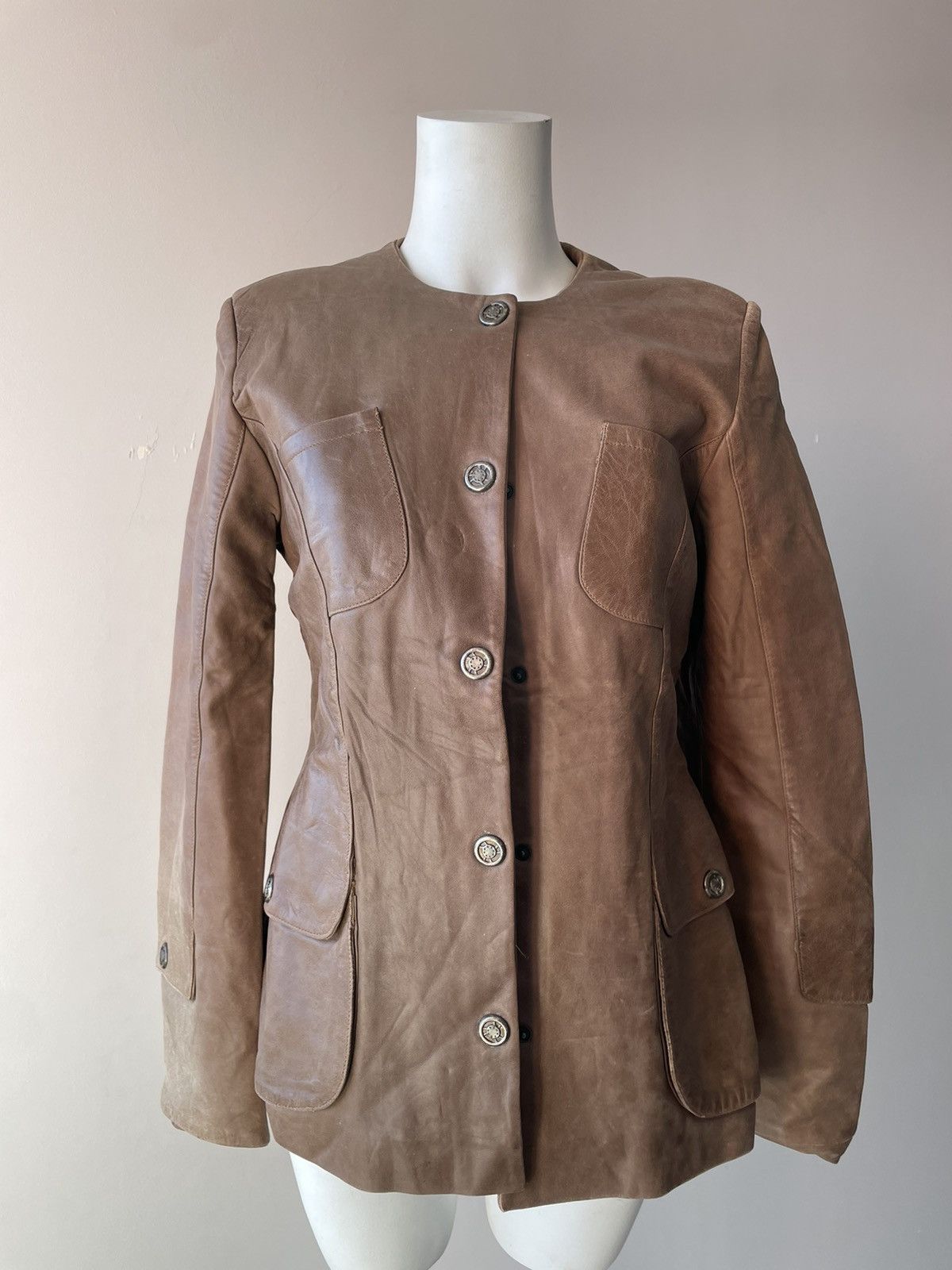 Vintage Vintage leather jacket Size L / US 10 / IT 46 - 7 Thumbnail