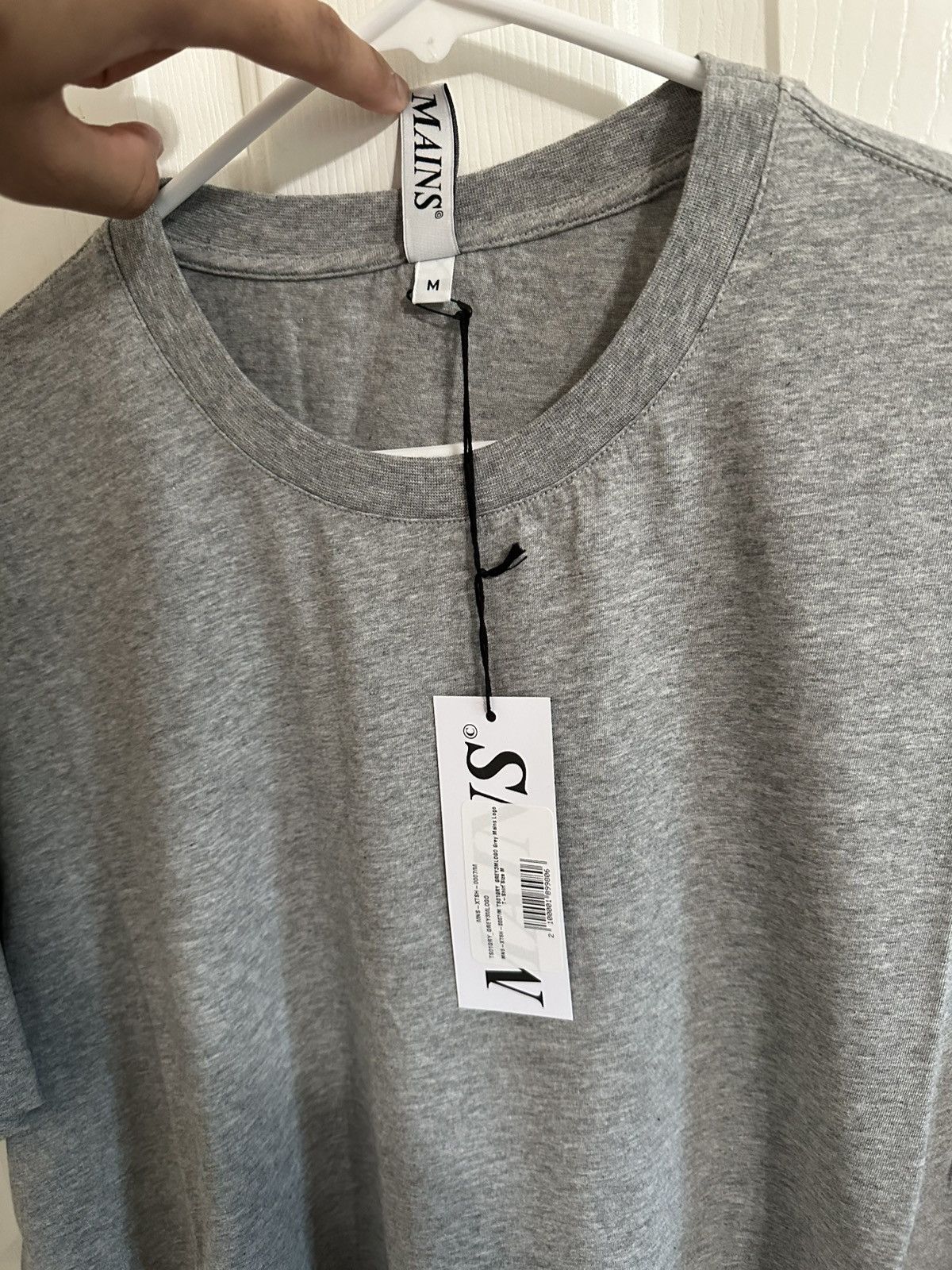 MAINS MAINS LOGO GRAY T-SHIRT Size US M / EU 48-50 / 2 - 1 Thumbnail
