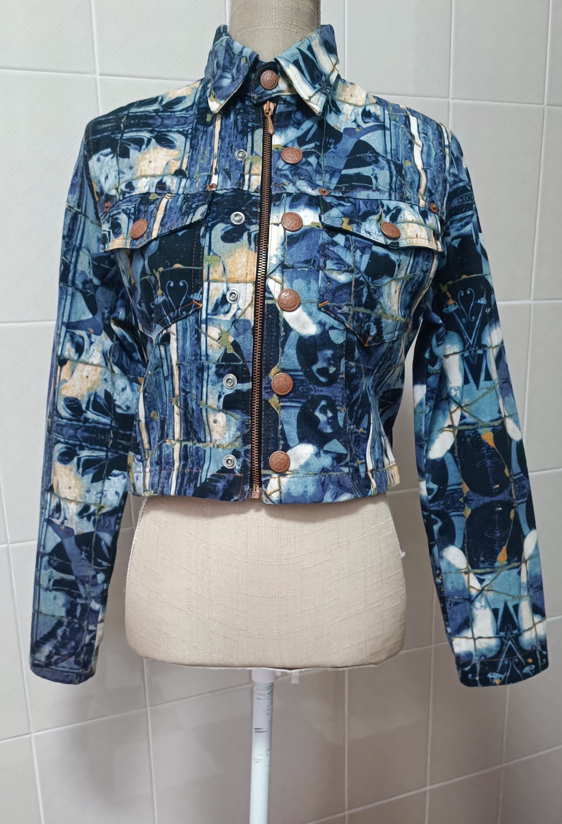 Jean Paul Gaultier 90's Gaultier Jeans - Women silhouettes jacket Size M / US 6-8 / IT 42-44 - 21 Thumbnail