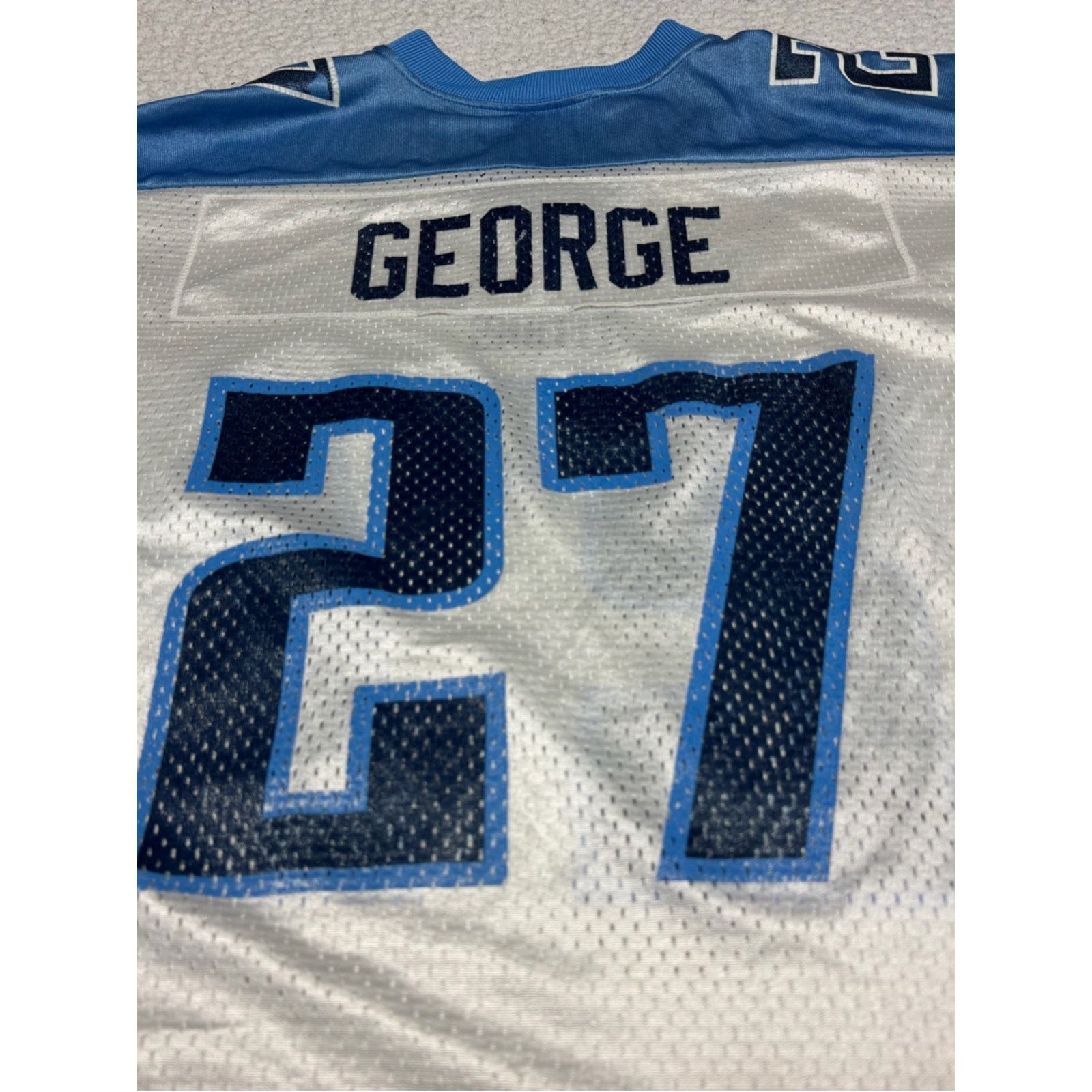 Reebok Reebok Titans Eddie George 27 Jersey Men Vintage NFL Y2K Size US M / EU 48-50 / 2 - 6 Thumbnail