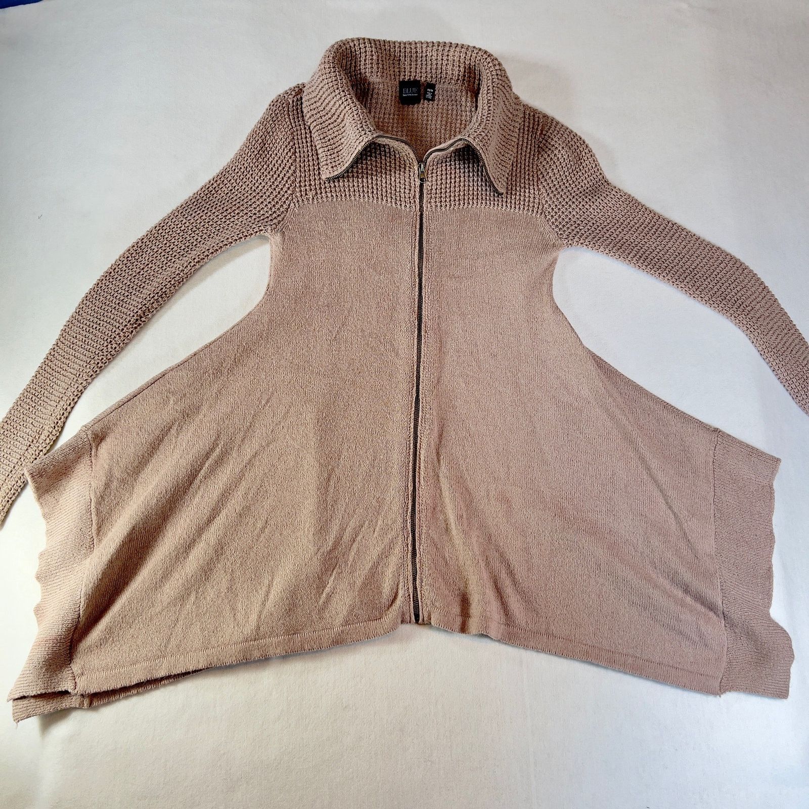 Other Blue Saks Fifth Ave Tunic Sweater Full Zip High Collar XS Size XS / US 0-2 / IT 36-38 - 3 Thumbnail