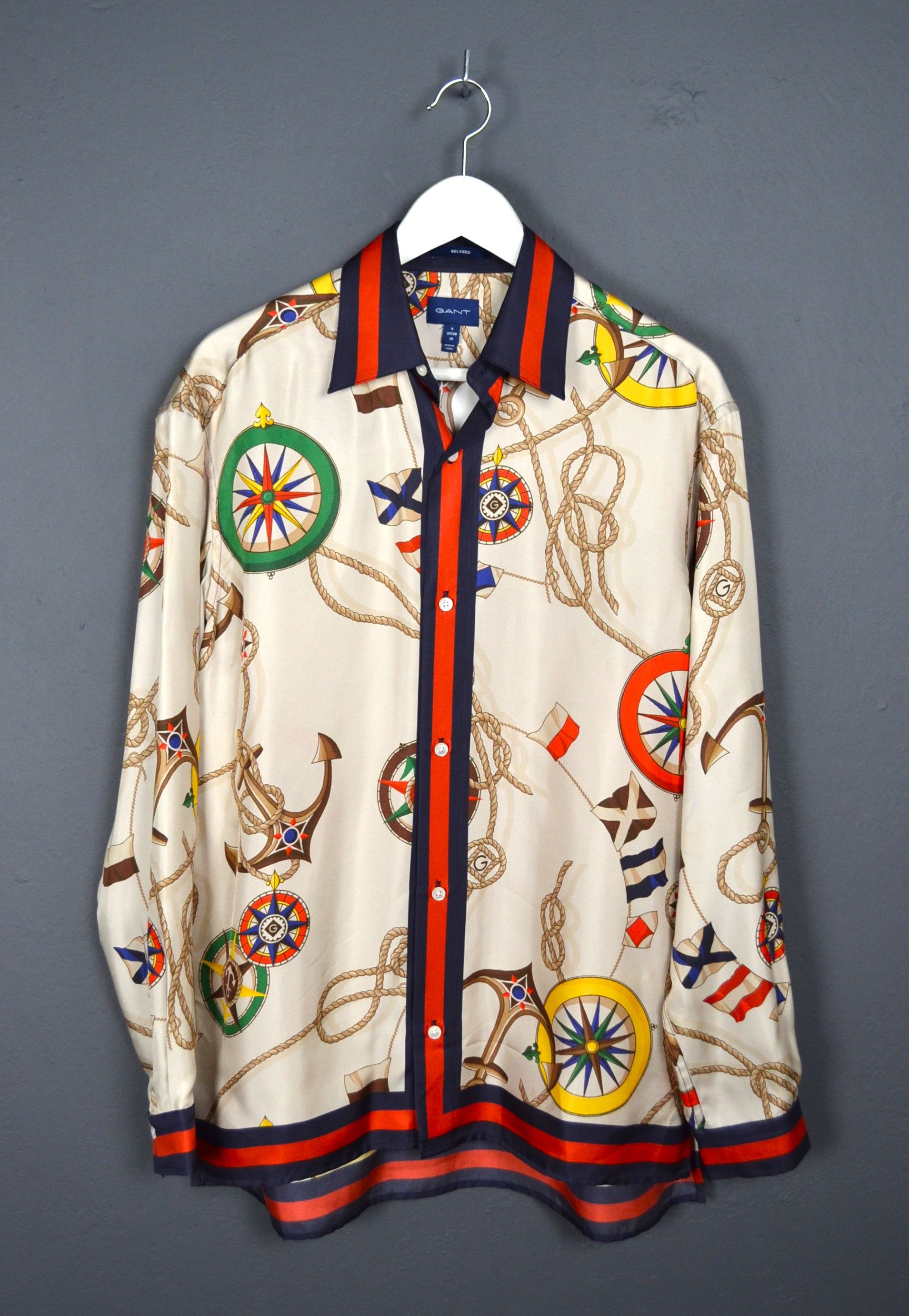 Gant Gant Sailing Print Silk Shirt S Size US S / EU 44-46 / 1 - 1 Thumbnail