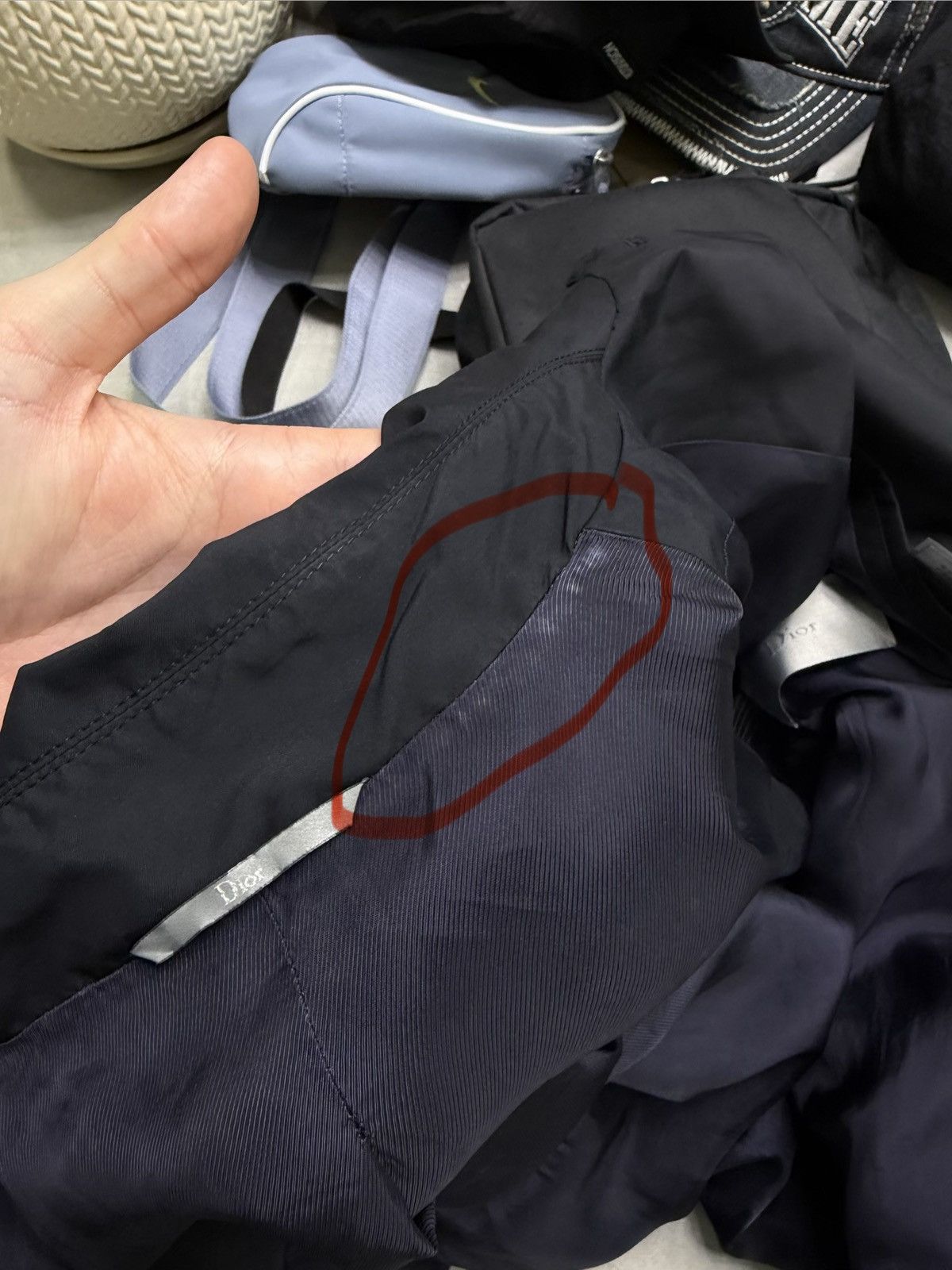 Dior Authentic Dior Men’s Navy Bomber Jacket Size 52 Button Front Size US L / EU 52-54 / 3 - 15 Thumbnail