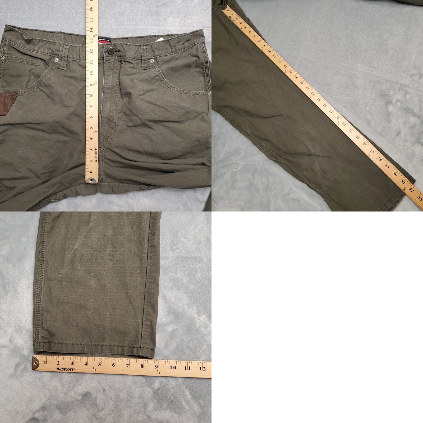 Wrangler Wrangler Pants Mens 40x32 Green RIGGS Workwear Cargo Canvas 5-Pocket Utility Outdoors Mens Size US 40 / EU 56 - 9 Thumbnail