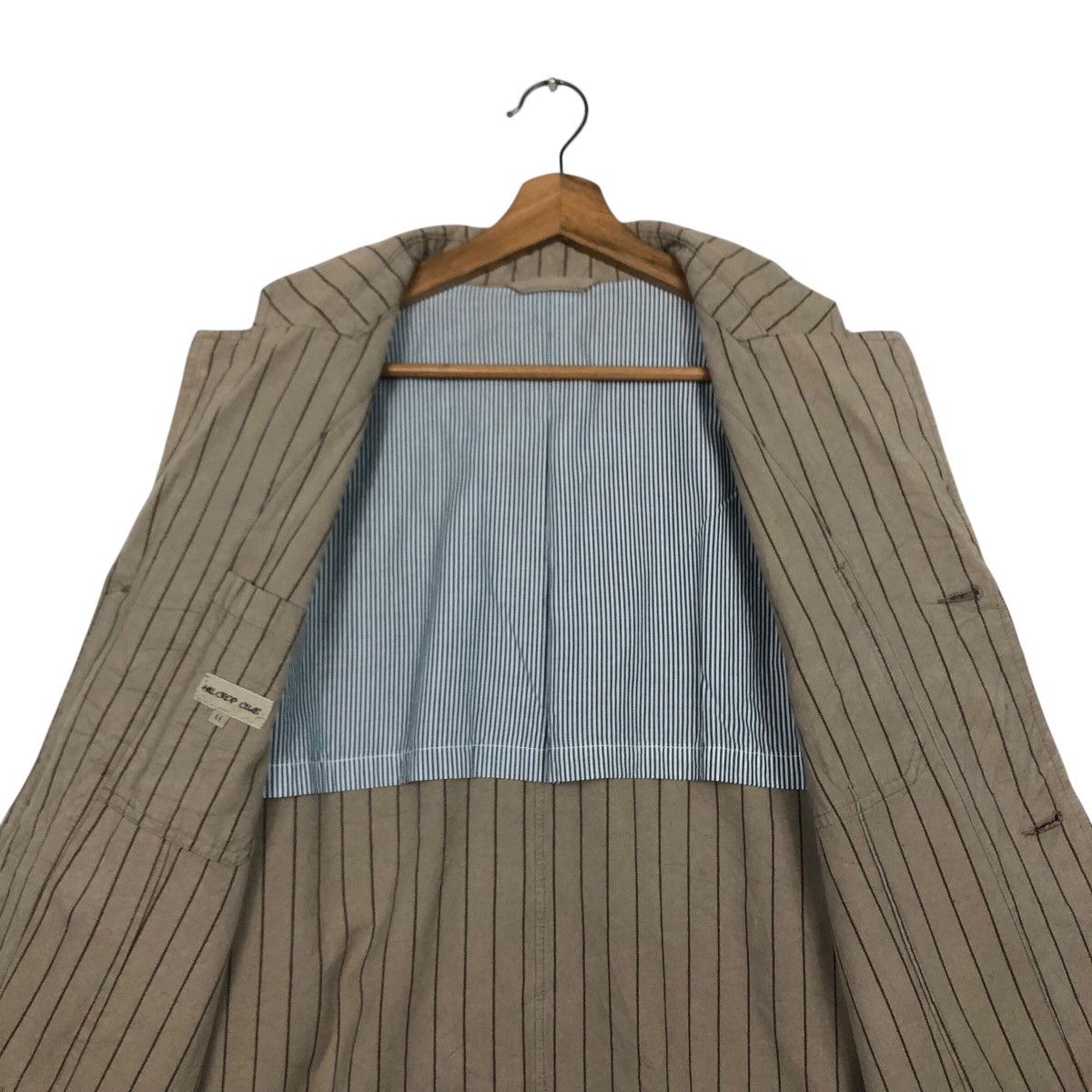 Japanese Brand Vtg Hickory Chore Jacket Striped Hillcrop Club Issey Miyake Size US L / EU 52-54 / 3 - 15 Thumbnail