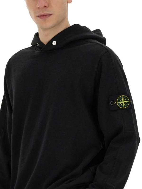 Stone Island STONE ISLAND Snap-button Hoodie Size US XL / EU 56 / 4 - 2 Thumbnail