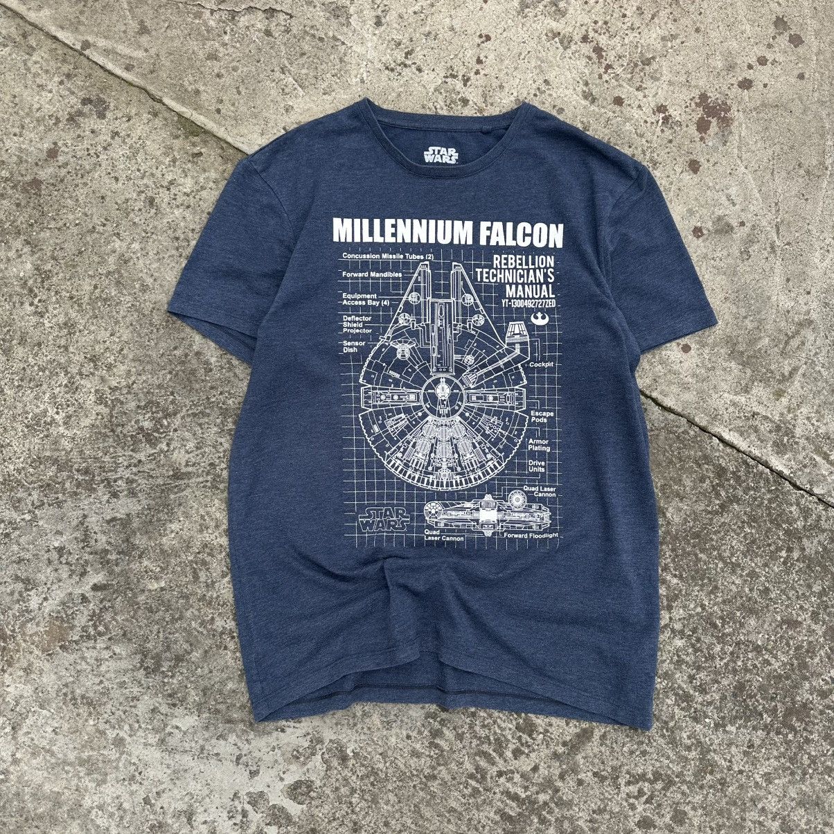Y/Project Vintage Adult Star Wars T-shirts Millennium Falcon Big Logo Size US L / EU 52-54 / 3 - 1 Thumbnail