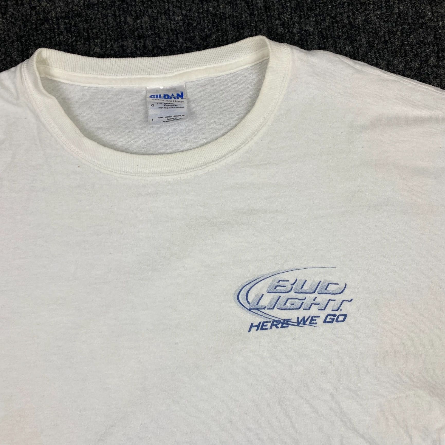 Gildan VINTAGE Gilroy Garlic Festival T Shirt Bud Light Here We Go Brew Crew 2012 L Size US L / EU 52-54 / 3 - 4 Thumbnail