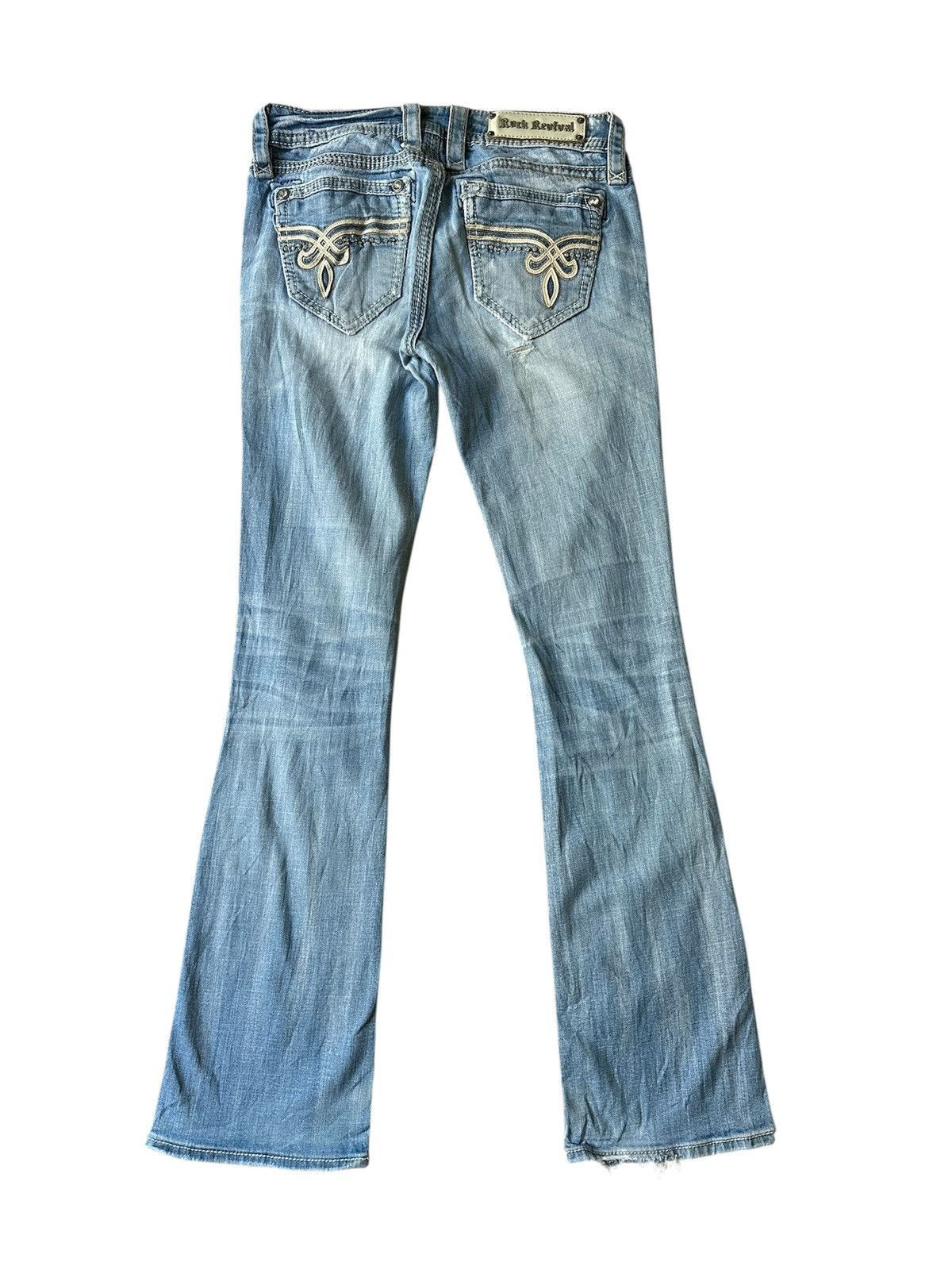 Rock Revival FLARE Rock Revival Distressed Jeans Size 28" / US 6 / IT 42 - 2 Thumbnail