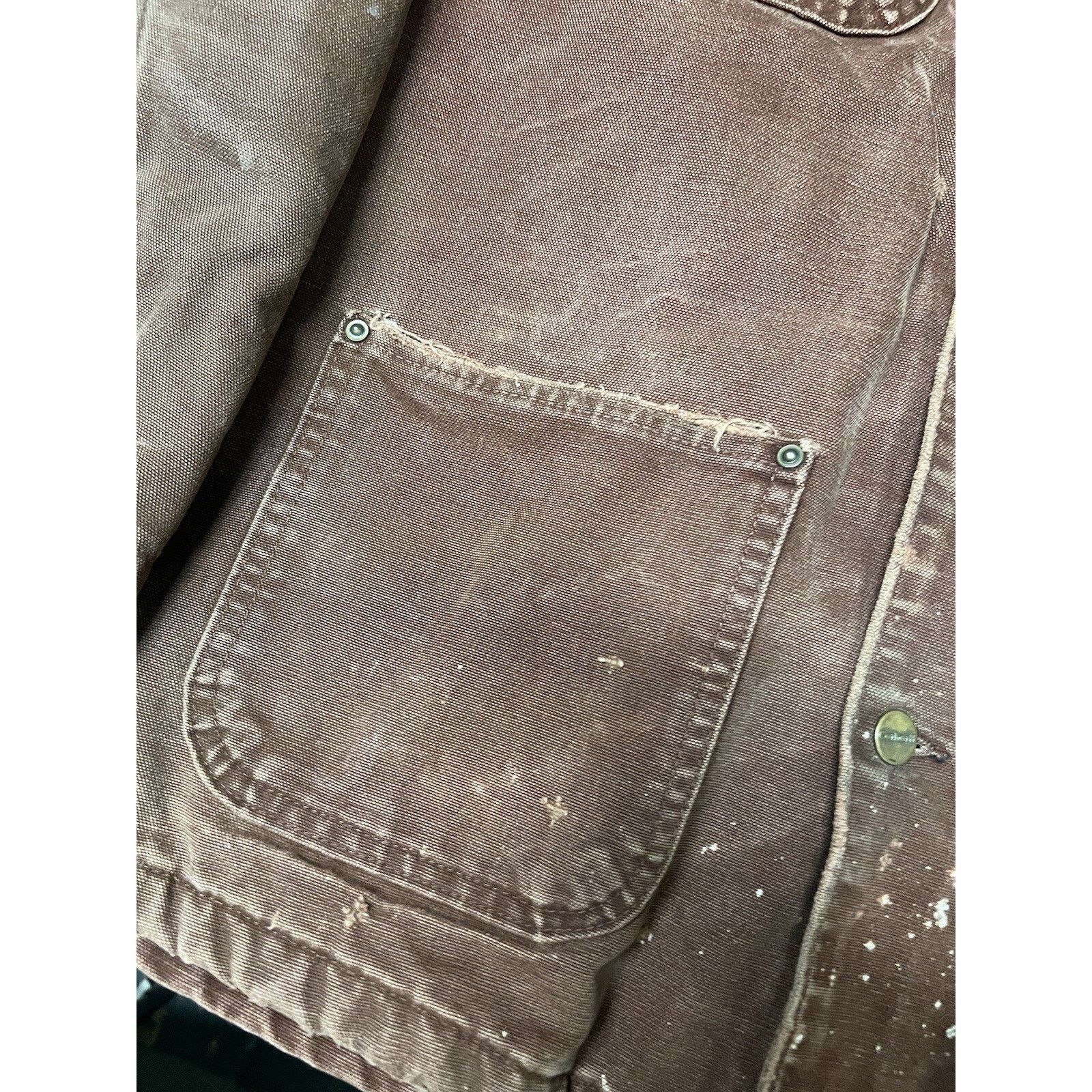 Carhartt Carhartt C02 CLY Chore Coat Large Vintage Faded Work Jacket Size US L / EU 52-54 / 3 - 10 Thumbnail
