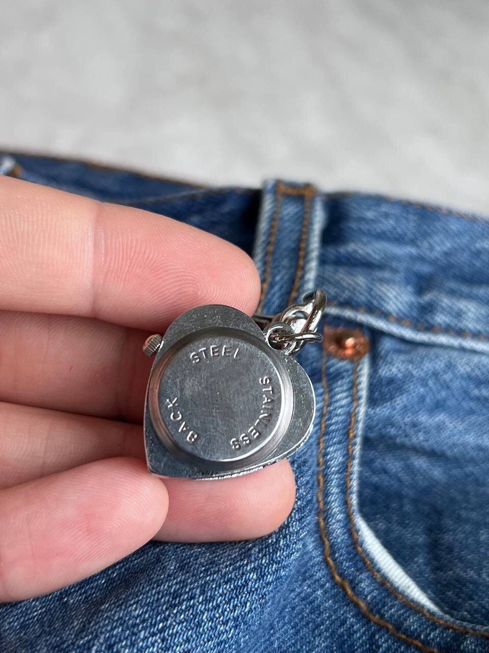 Japanese Brand × Vintage Vintage ❤️ Heart Japanese style futuristic Steel Watch Size ONE SIZE - 3 Thumbnail